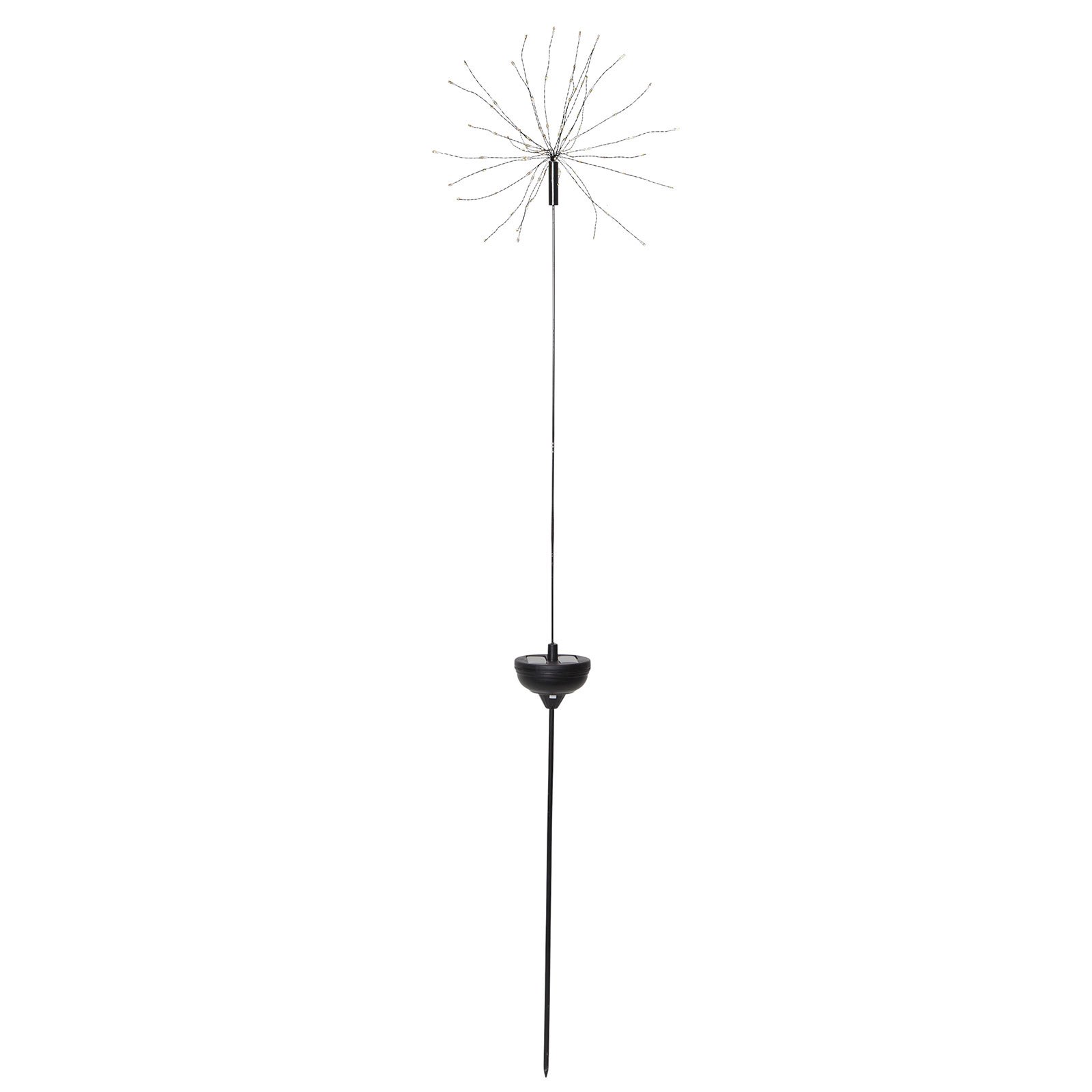 Firework LED-solcellelampe med jordspyd, 100 cm