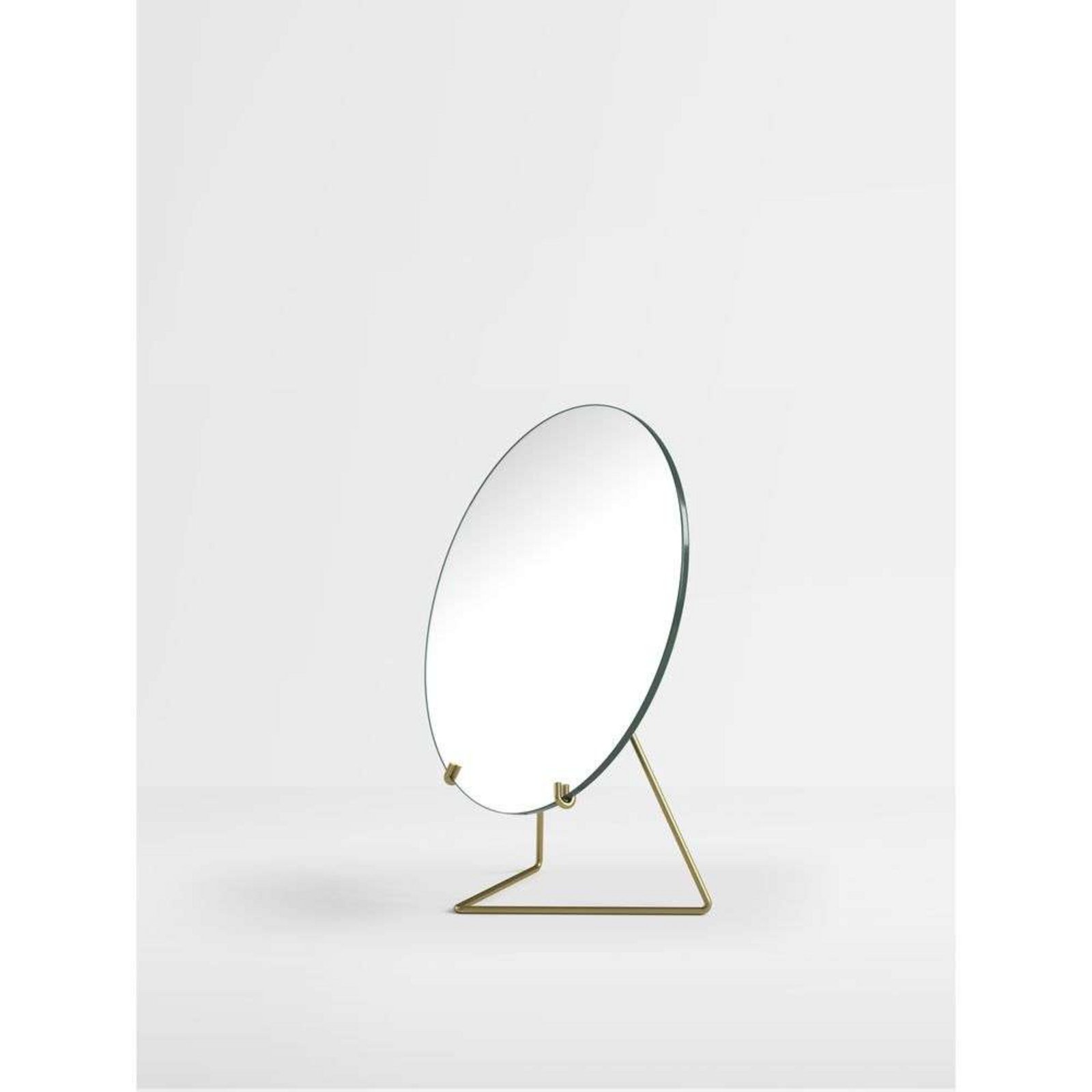 Standing Mirror Ø20 Brass - Moebe