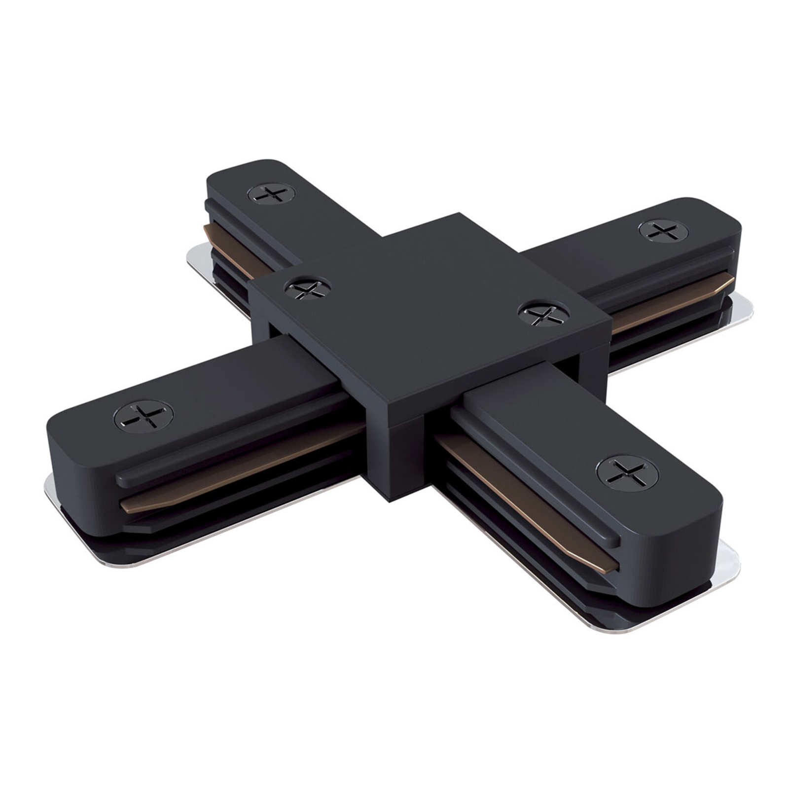 X-Verbinder Track, 1-Phasen-Schiene, schwarz