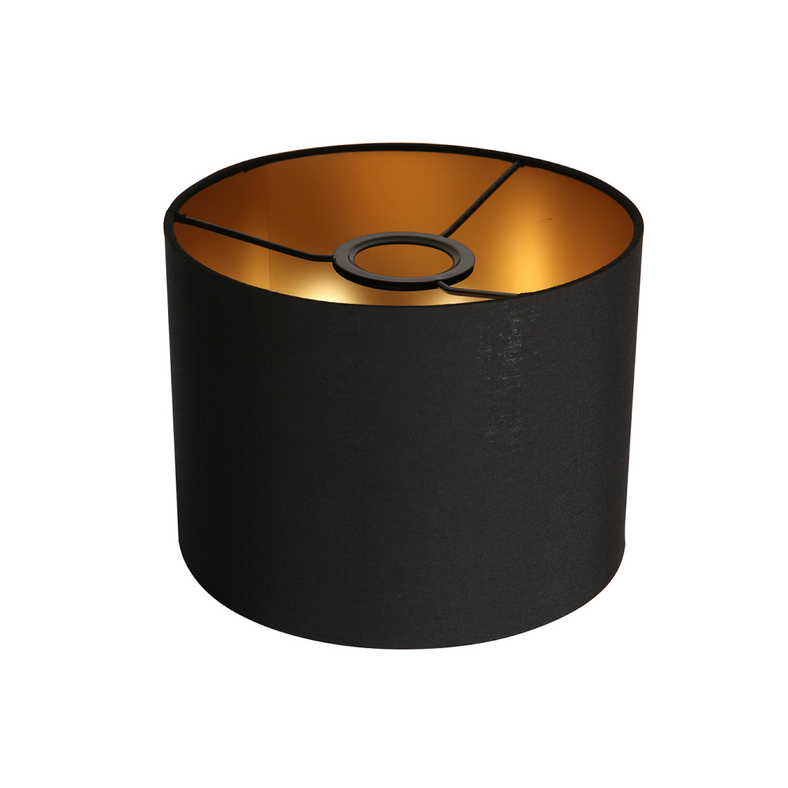 Tafellamp Noor zwart/chintz zwart-goud, hoogte 47 cm, E27