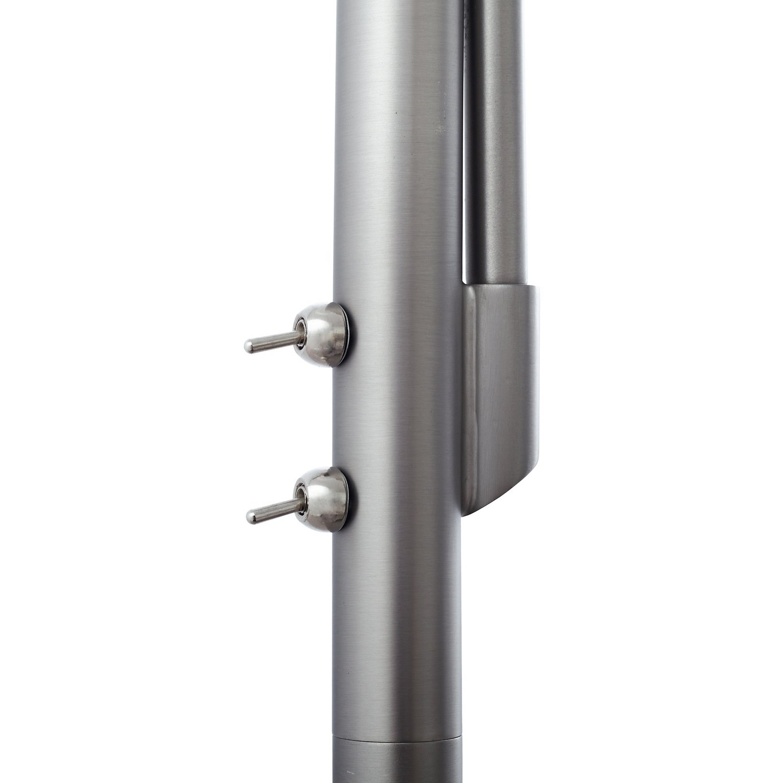 Jaileen vloerlamp 170 cm, grijs, leeslampje, textiel - Lindby