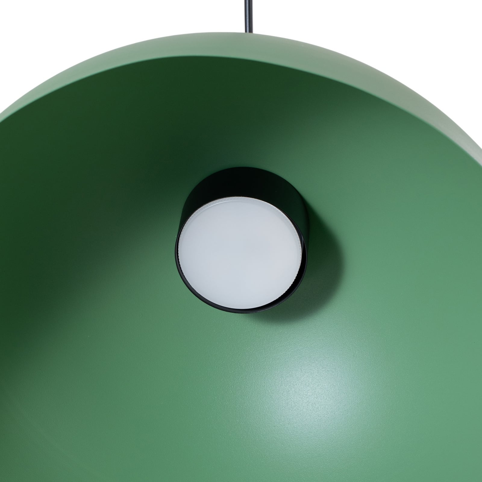 Lampa wisząca Lunaro, zielona, Ø 40 cm, metal