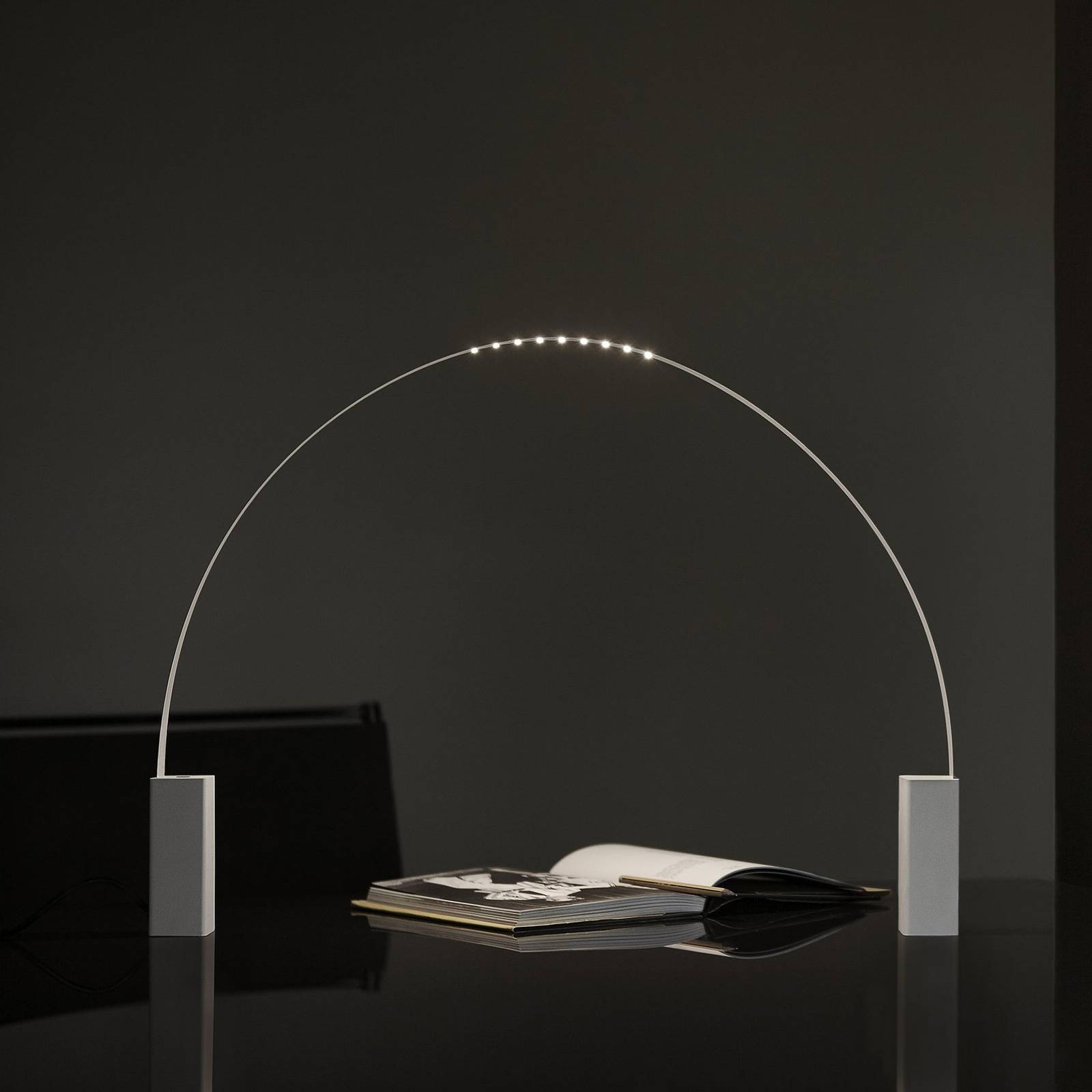Martinelli Luce Fluida lampe à poser LED, souple