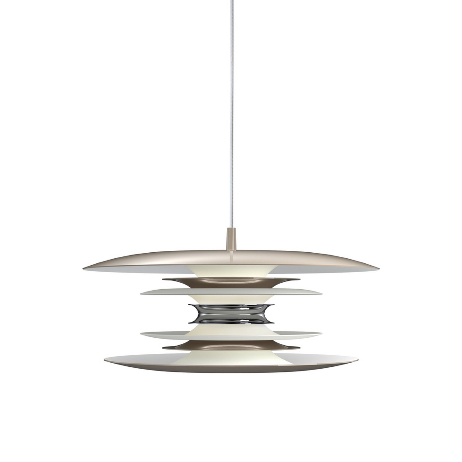 Diablo hanglamp, Ø 40 cm, greige, metaal, E14 - Belid Diablo hanglamp, Ø 40 cm, greige, metaal, E14 - Belid