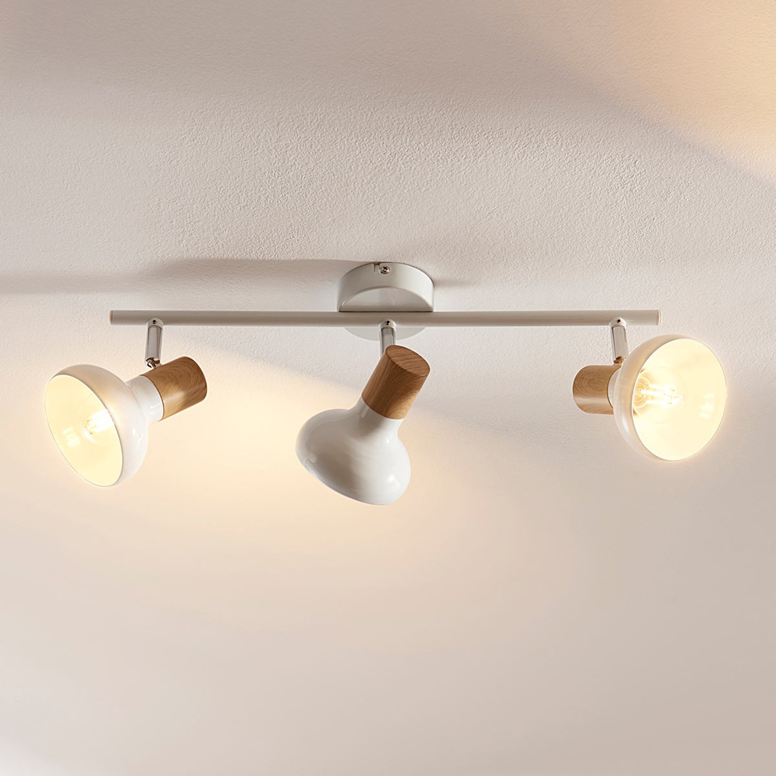 Fridolin 3 Ceiling Lamp White - Lindby