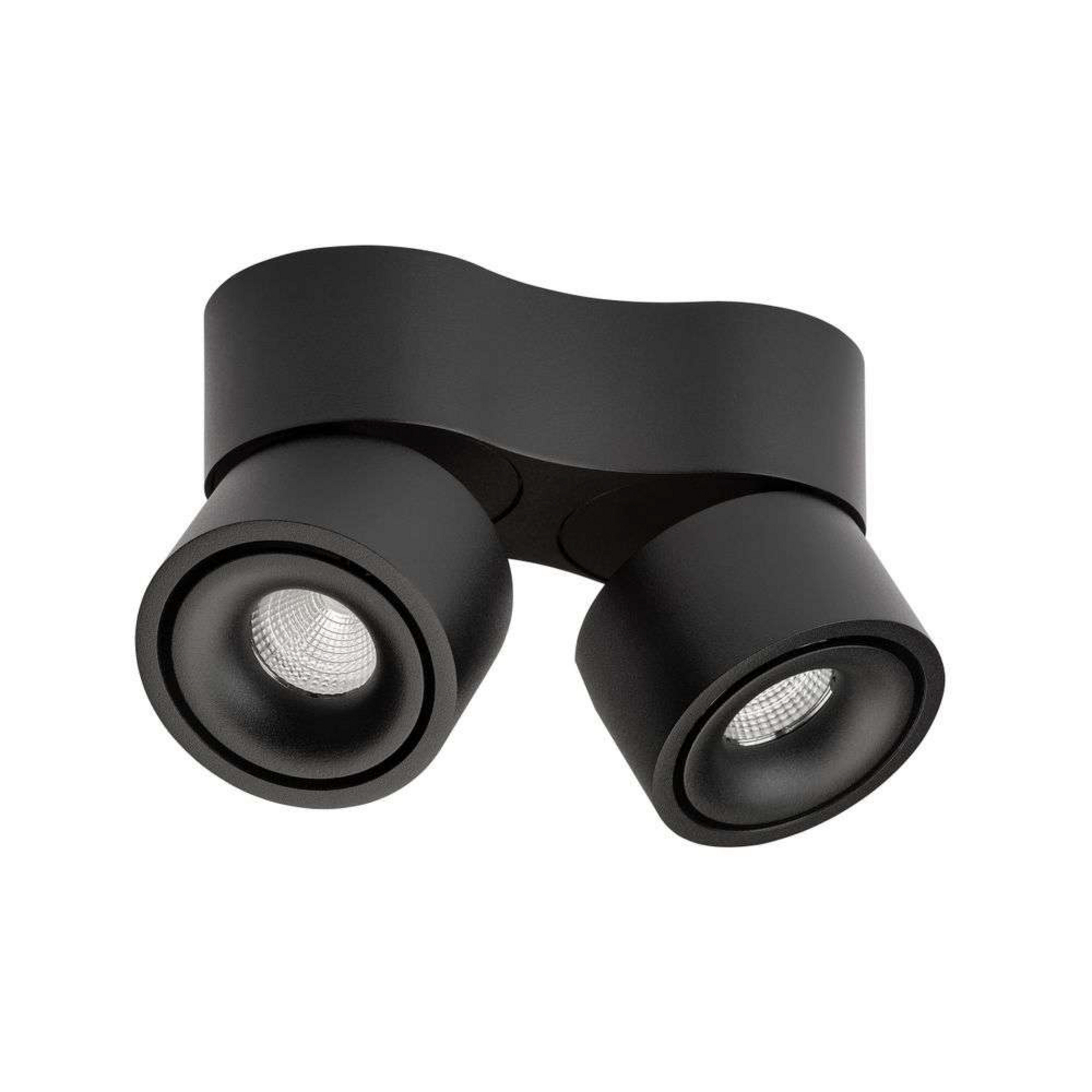 Easy Mini Double W275 LED-spot, 2-lamps, zwart - Antidark