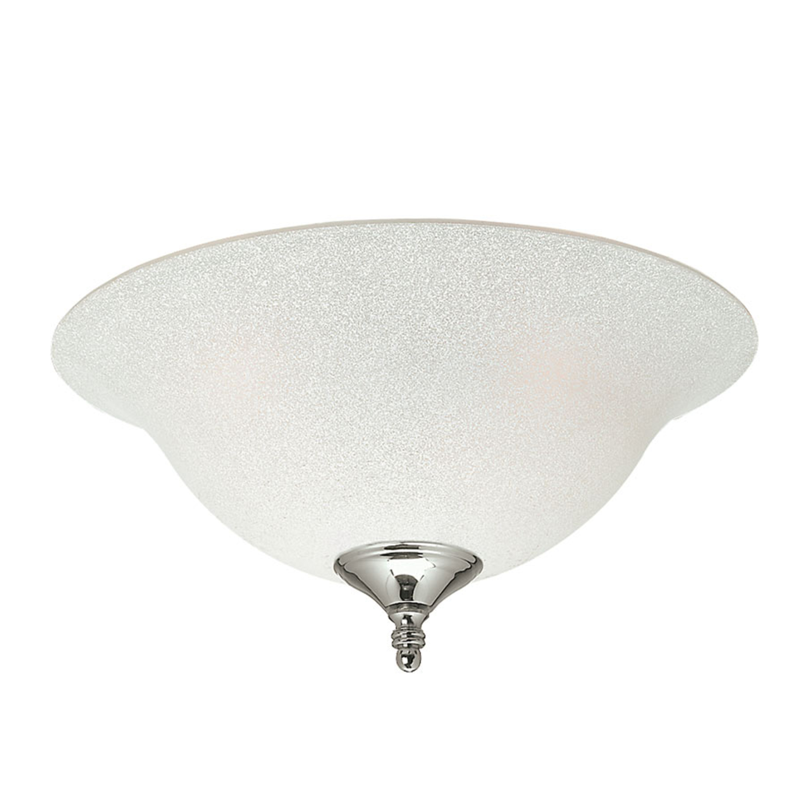 Hunter Scavo Bowl surface-mounted lamp for fans, metal, glass, E27, 60 W, energy efficiency: A++, H: 13 cm