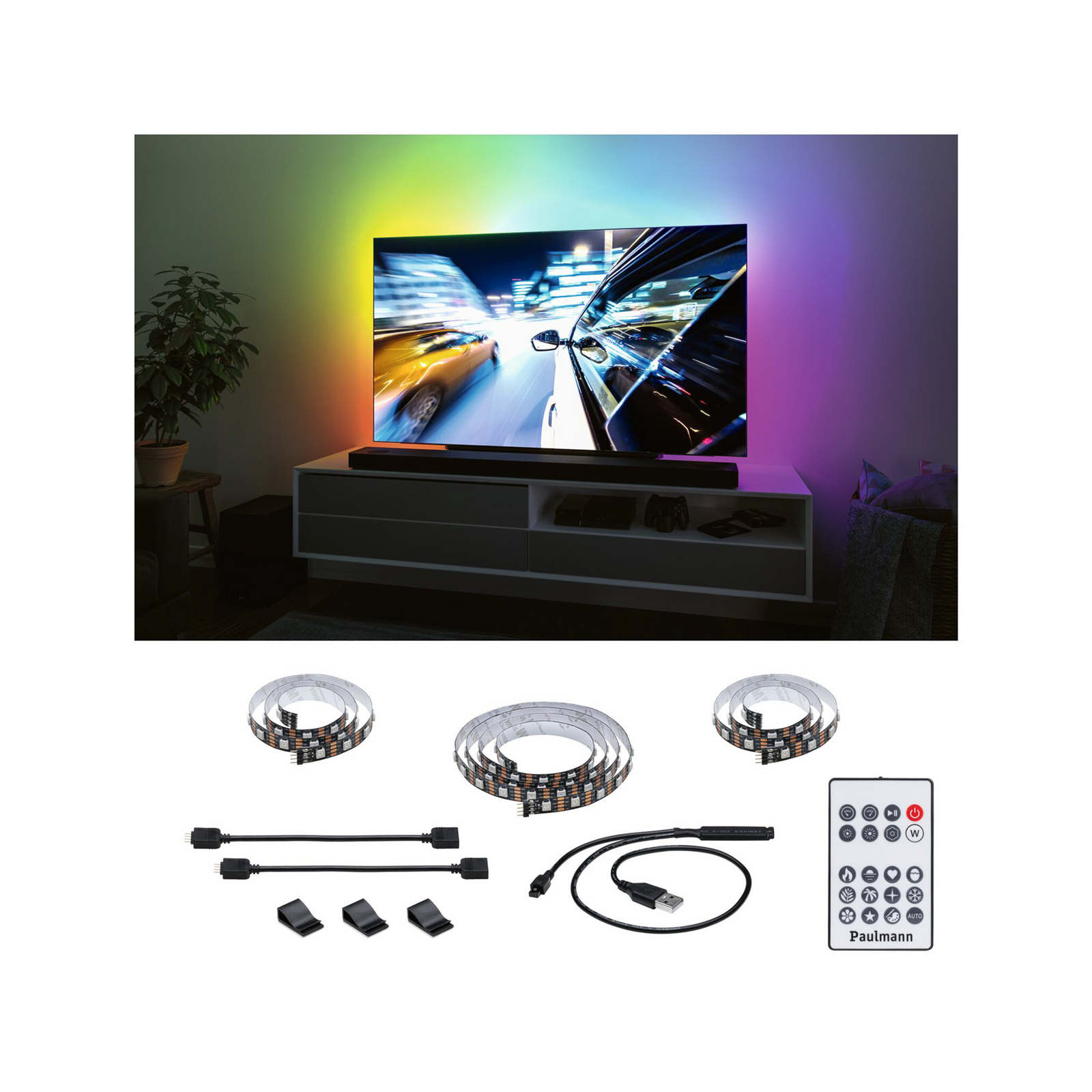 Paulmann EntertainLED Ruban LED RVB Set TV 55 pouces
