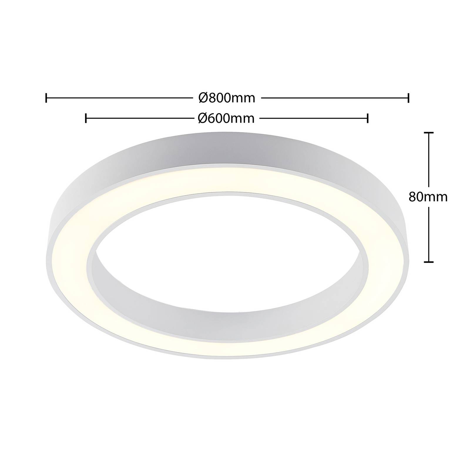 Arcchio Sharelyn lampa sufitowa LED, 80 cm