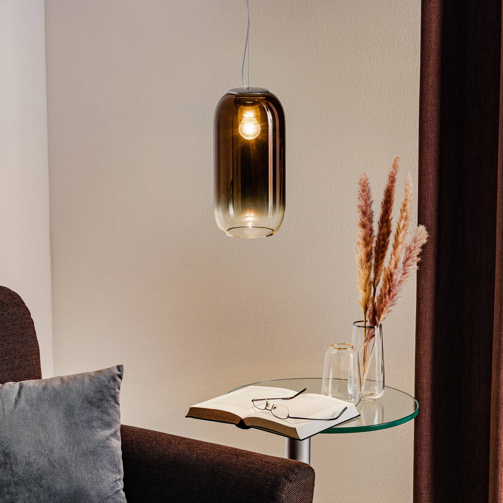 Artemide Gople Mini Hängeleuchte bronze/silber günstig online kaufen