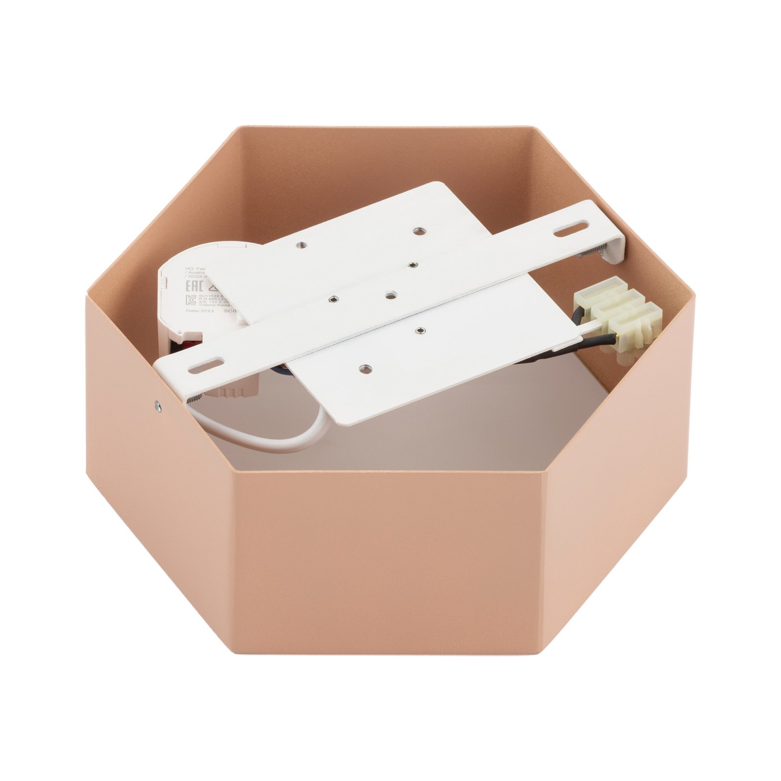LED-Deckenleuchte Libre, pfirsichfarben, Stahl, 3.000 K