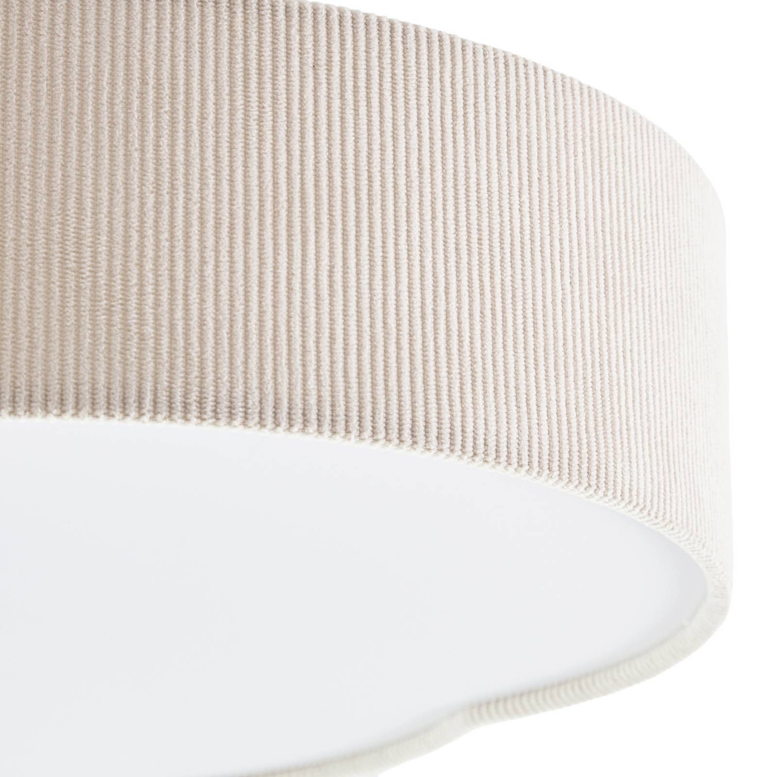 Lampa sufitowa LED Lindby Winona, sznur, 48 cm, kremowa, CCT