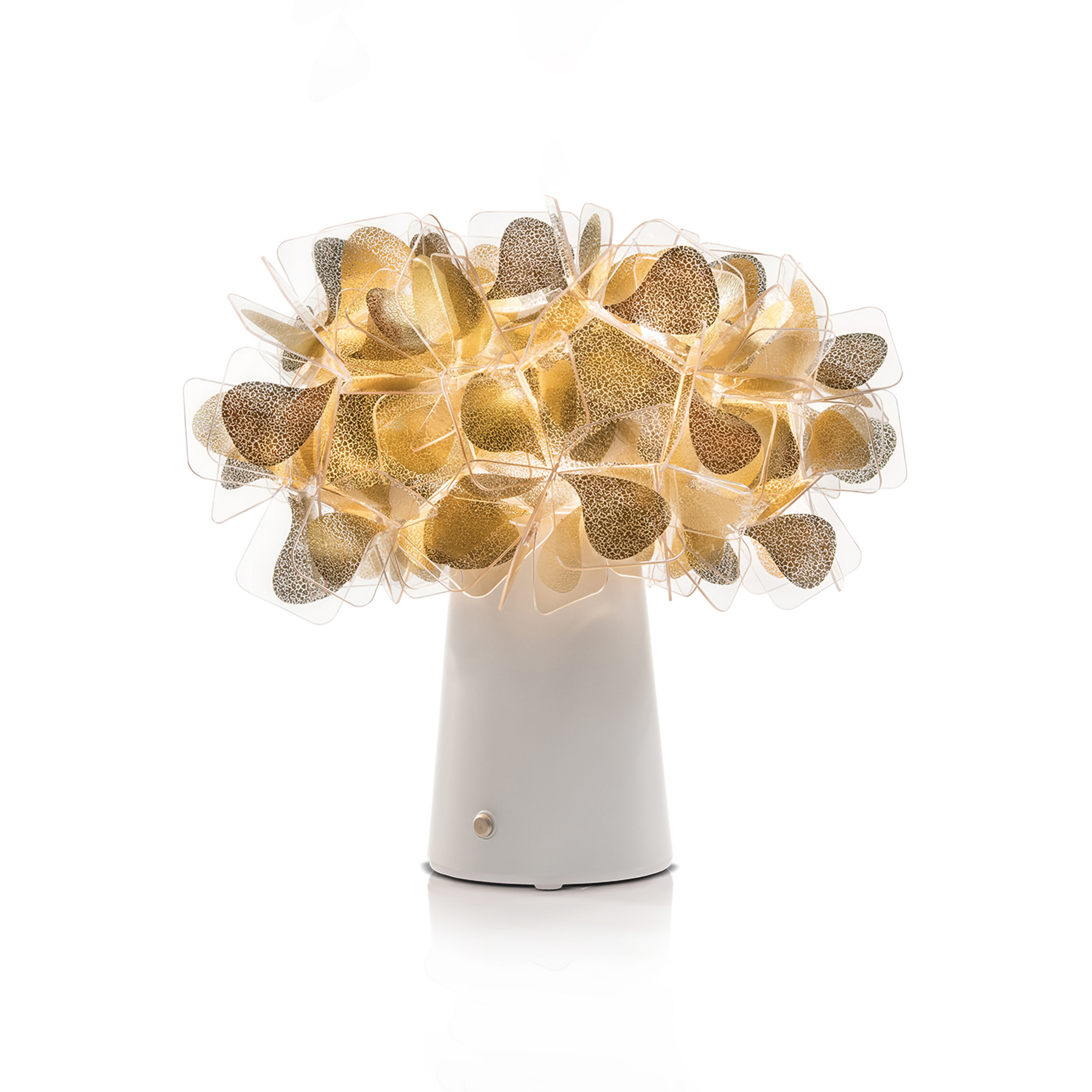 Clizia LED-Akku-Tischlampe Mama Non Mama gold/weiß - Slamp