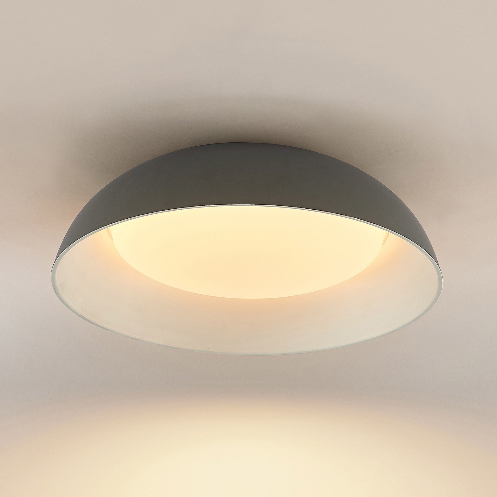 Lindby Juliven LED plafondlamp, grijs
