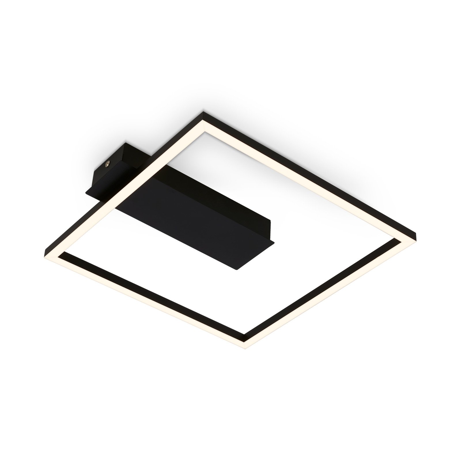 Plafonnier LED 3771 forme de cadre, noir