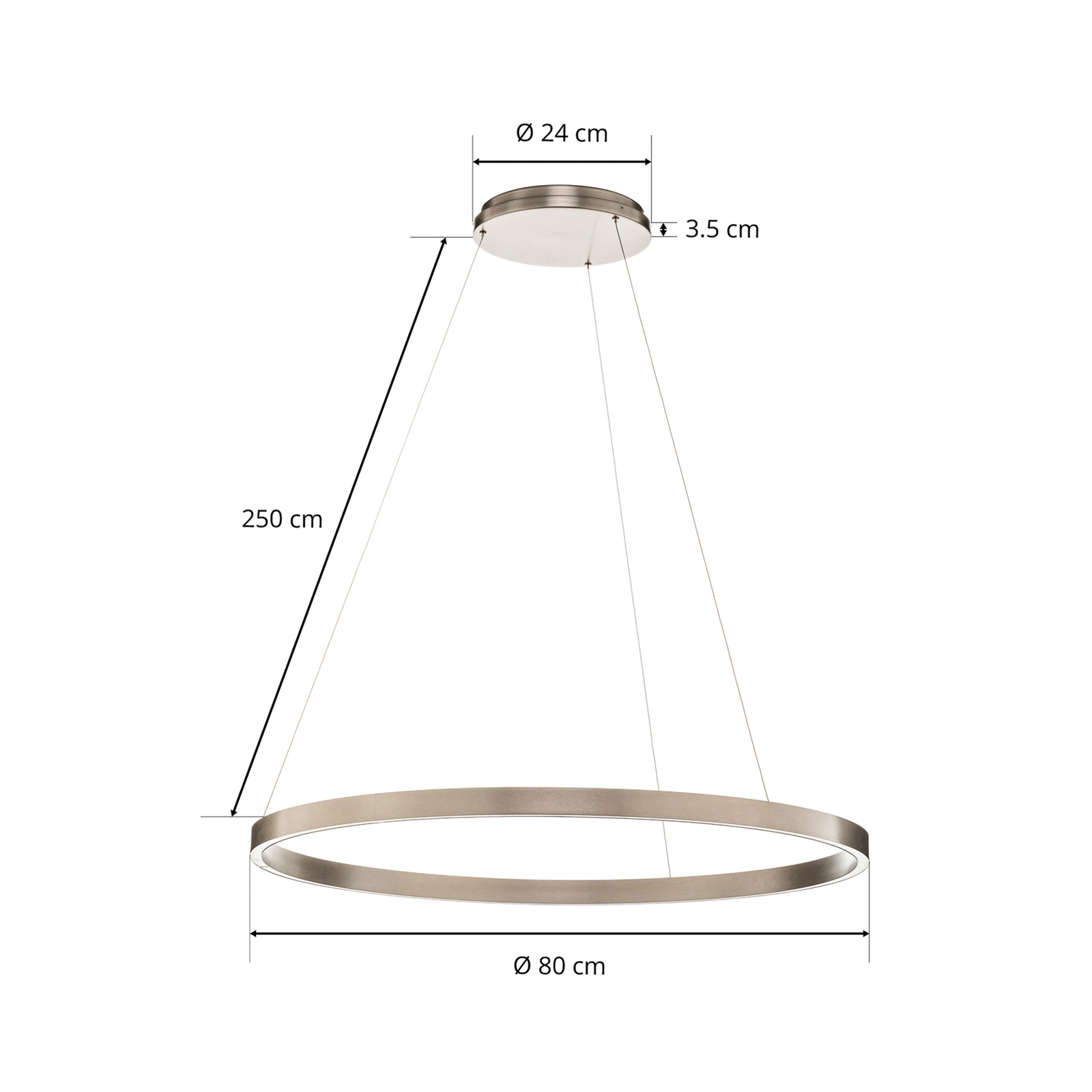 Circle - lámpara colgante LED, control por gestos