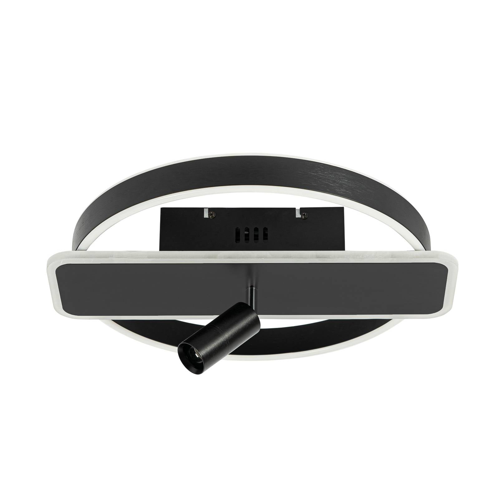 Lucande Damivan LED-Deckenlampe, rund, schwarz