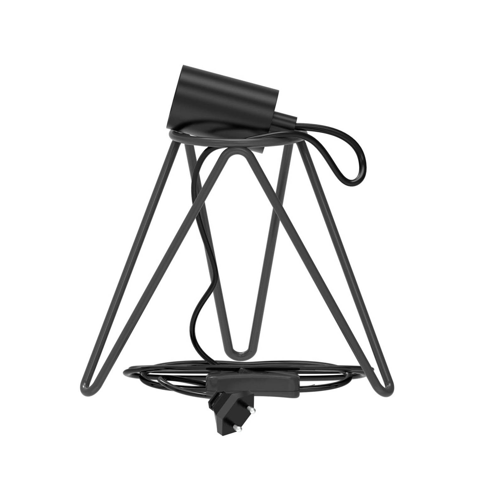 Calex Tripod lampa stołowa, czarna