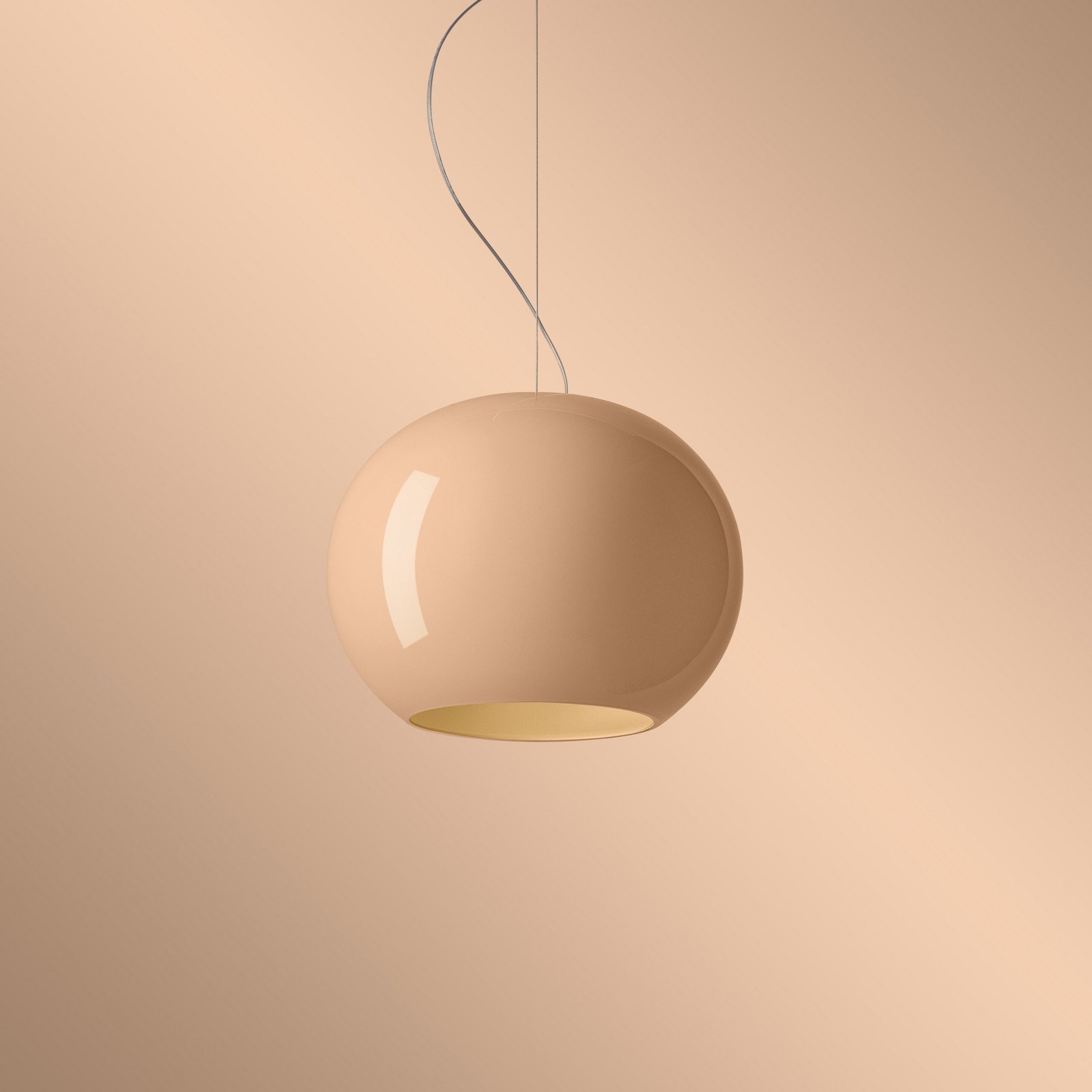 Foscarini lampă suspendată LED Buds 3 cipria DALI suspensie 350cm - Camera de zi / sufragerie - design - Sticlă