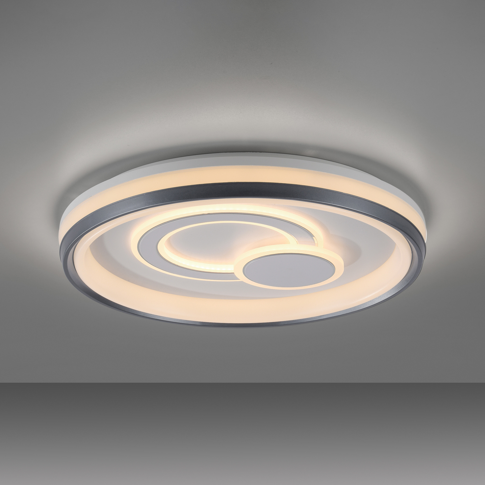 JUST LIGHT. Светодиодна лампа за таван Minelli, Ø 50 cm, с възможност за
