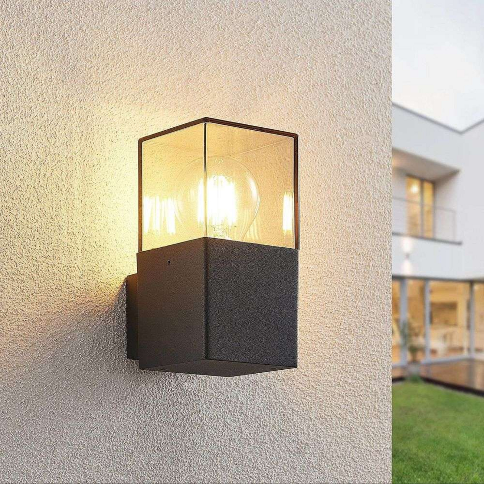 Keke Außen Wandleuchte Graphite - Lucande
