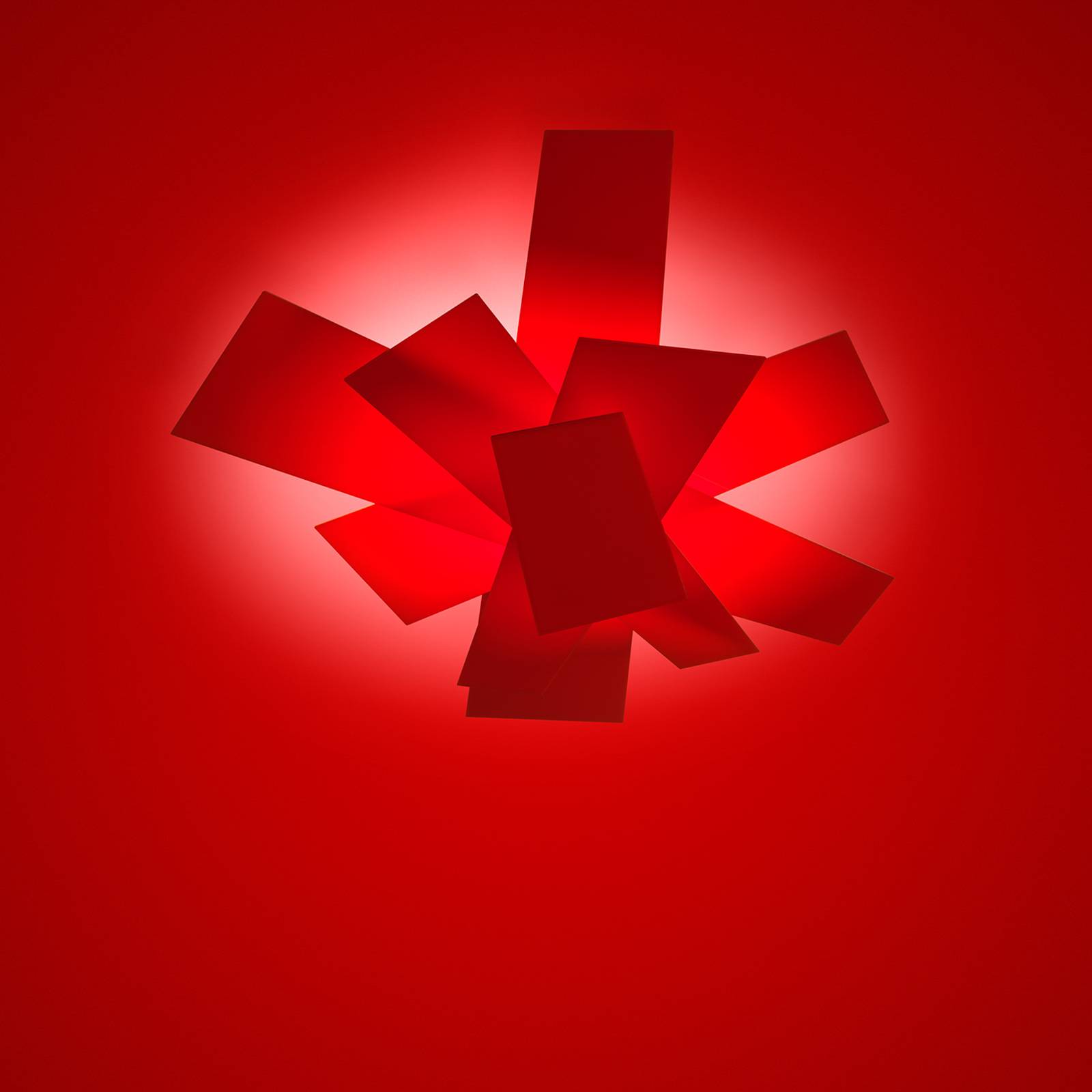 Levně Foscarini Big Bang stropní světlo, červená
