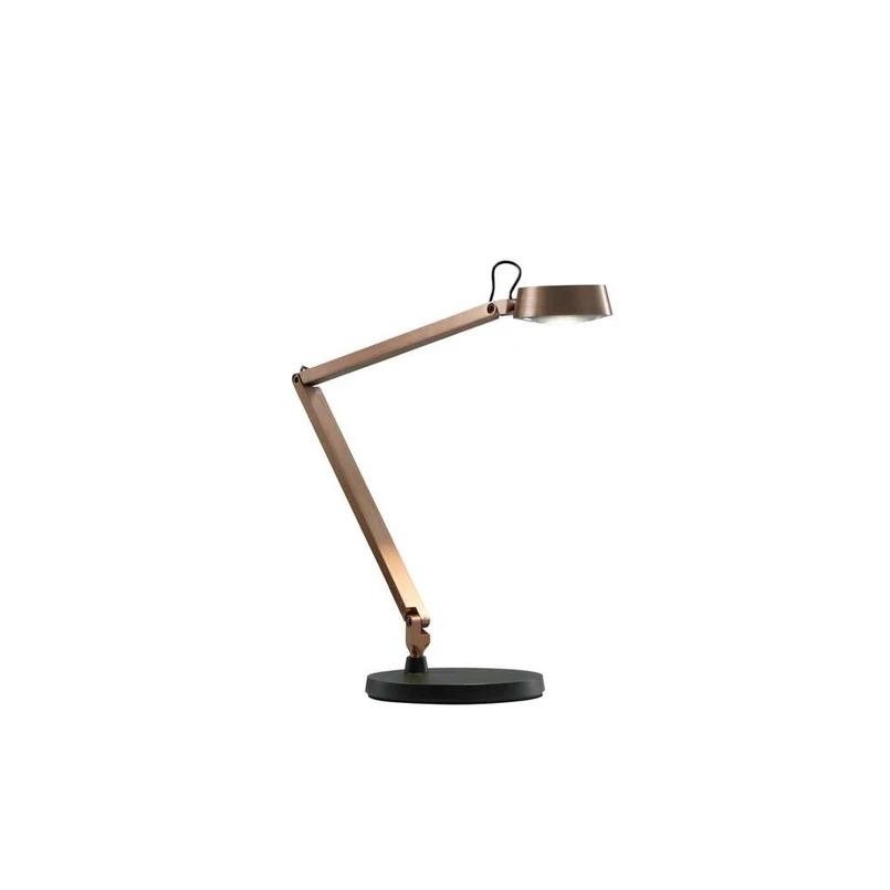 LIGHT-POINT - Dark T1 Tischleuchte mit Fuß schwarz/ Korpus Rose Gold