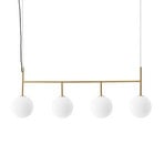 Menu TR Bulb LED pendant 4-bulb in brass