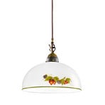 KOLARZ Hängelampe Nonna, Ø 30 cm, Erdbeeren, Rand glatt