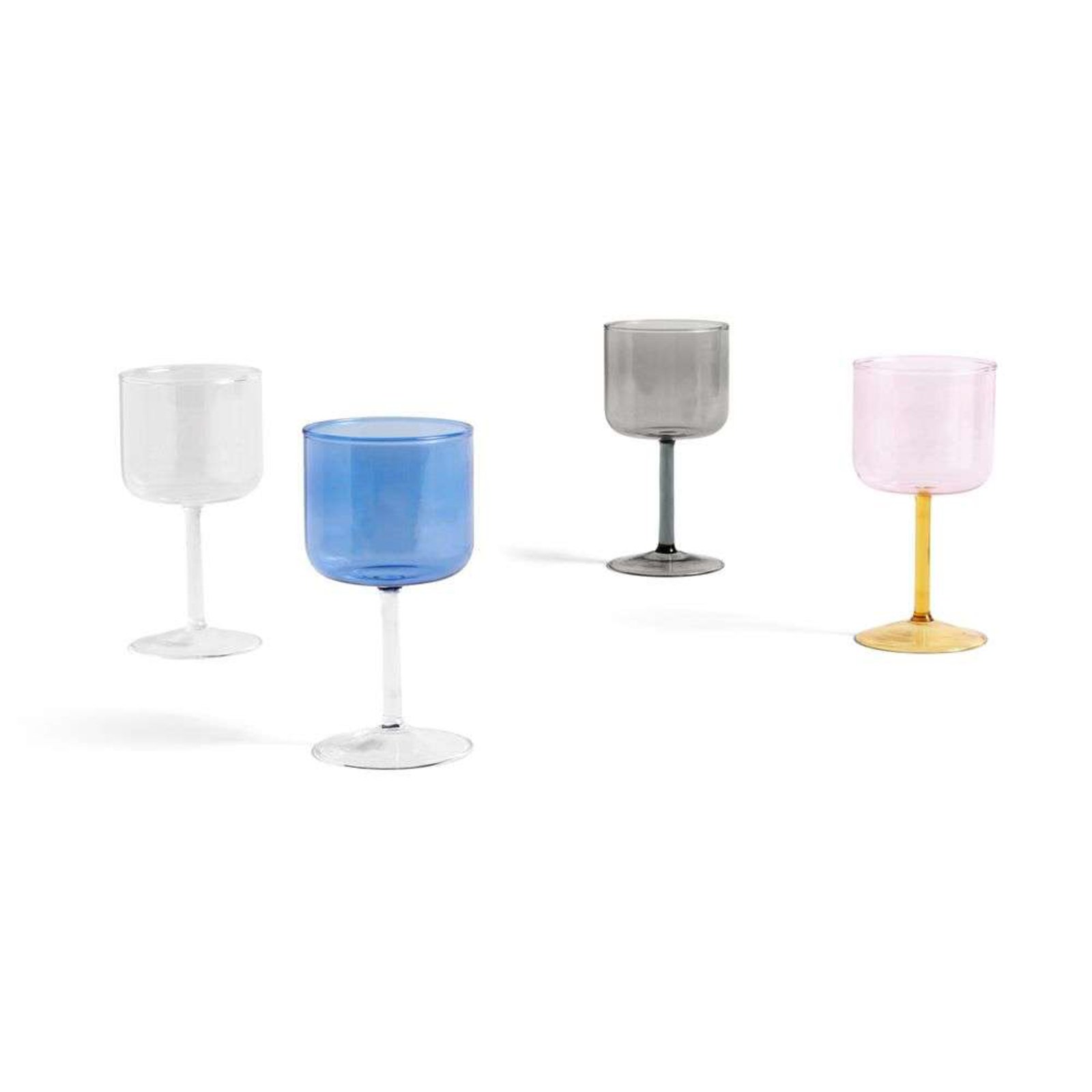 Tint Wine Glass Set of 2 Blue/Clear - HAY