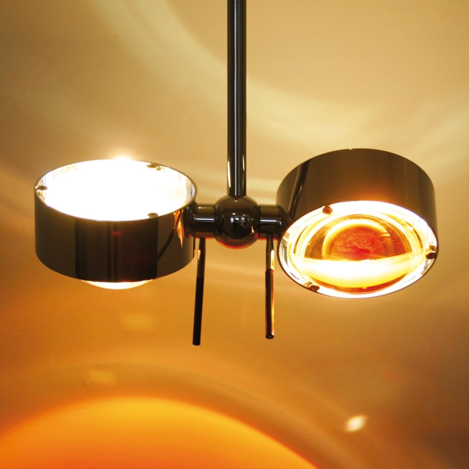 Top Light Lampă suspendată reglabilă PUK CEILING crom - Camera de zi / sufragerie - design - transparent alb mat - Metal