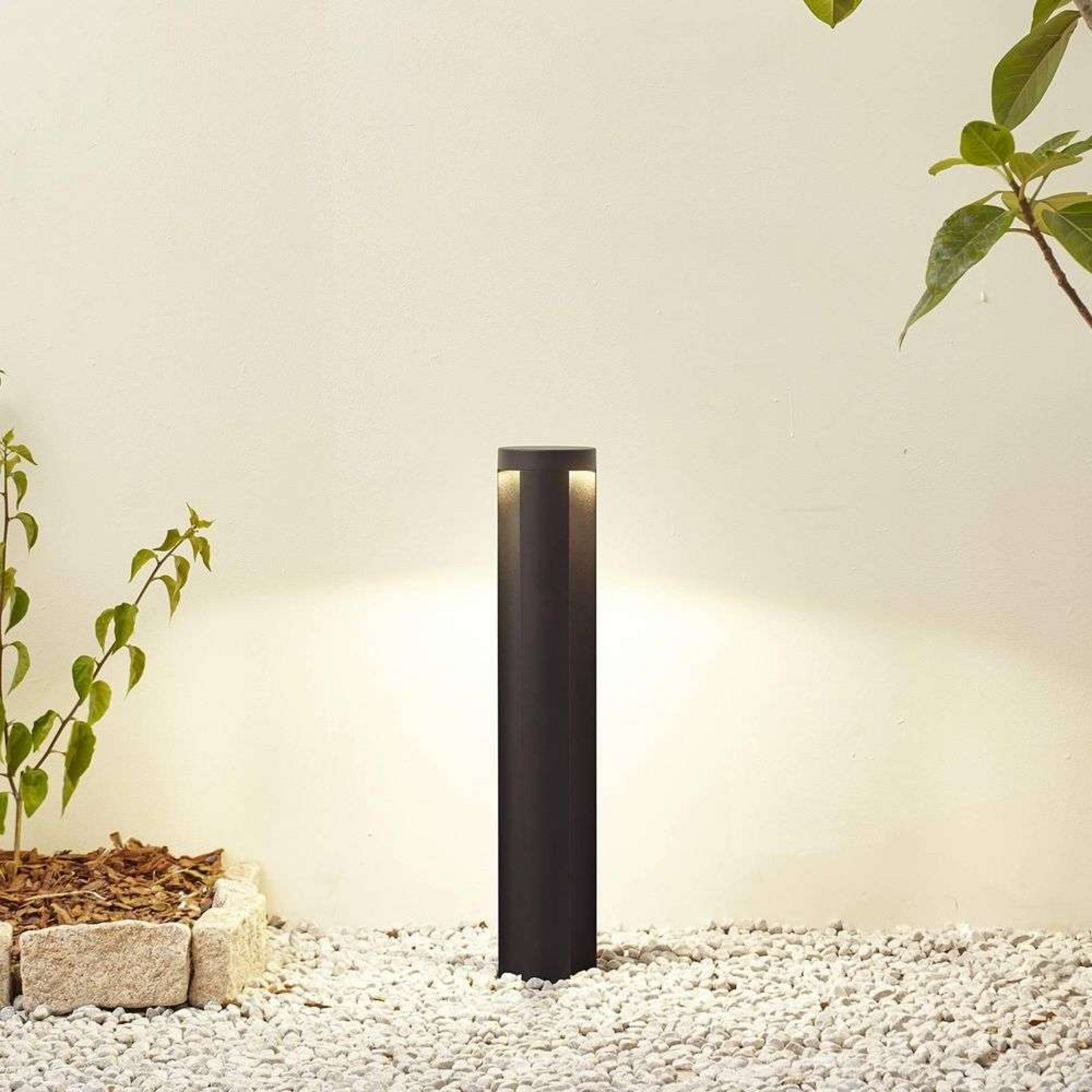 Raiku LED În aer liber Bollard H65 Negru - Lucande