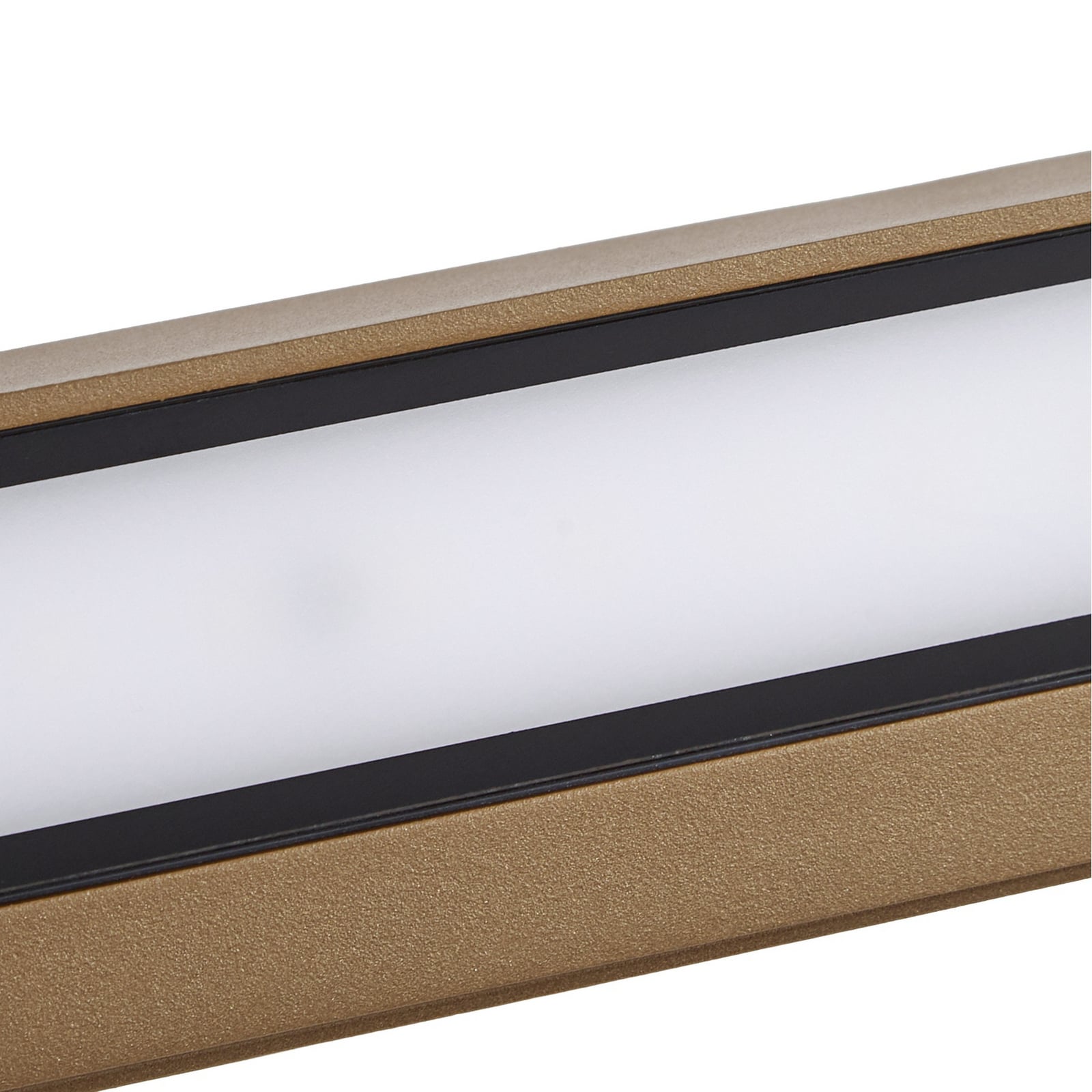 Lucande LED-ulkoseinävalaisin Lengo, 50 cm, ruskea, alaspäin suunnattu, 3000 K