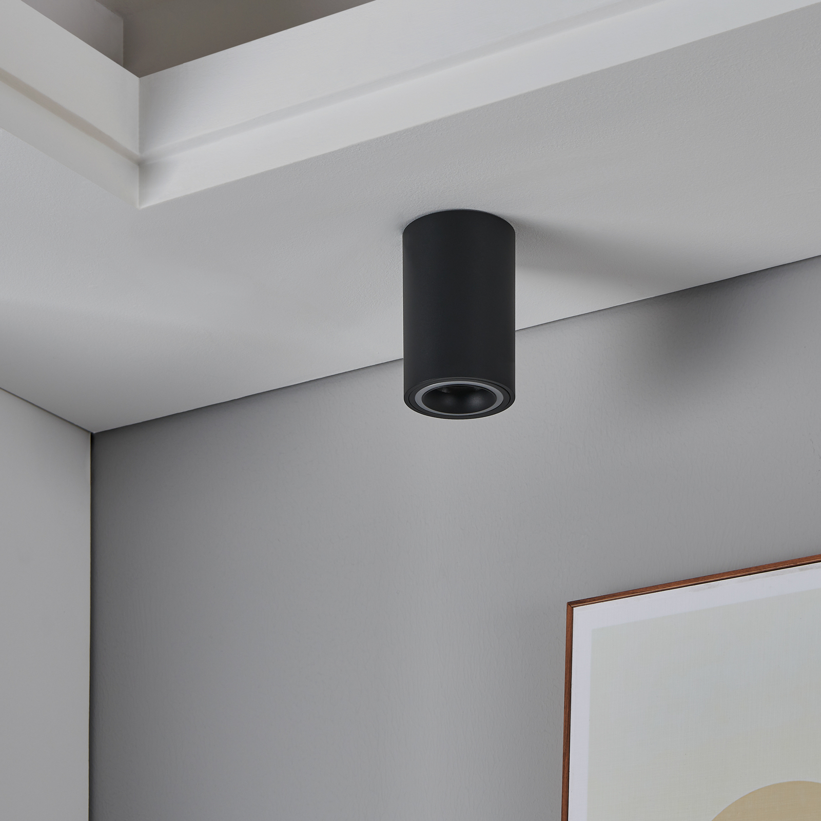 Έξυπνο φωτιστικό οροφής LED ZIG Carosso-Z, μαύρο, CCT, RGB Έξυπνο φωτιστικό οροφής LED ZIG Carosso-Z, μαύρο, CCT, RGB