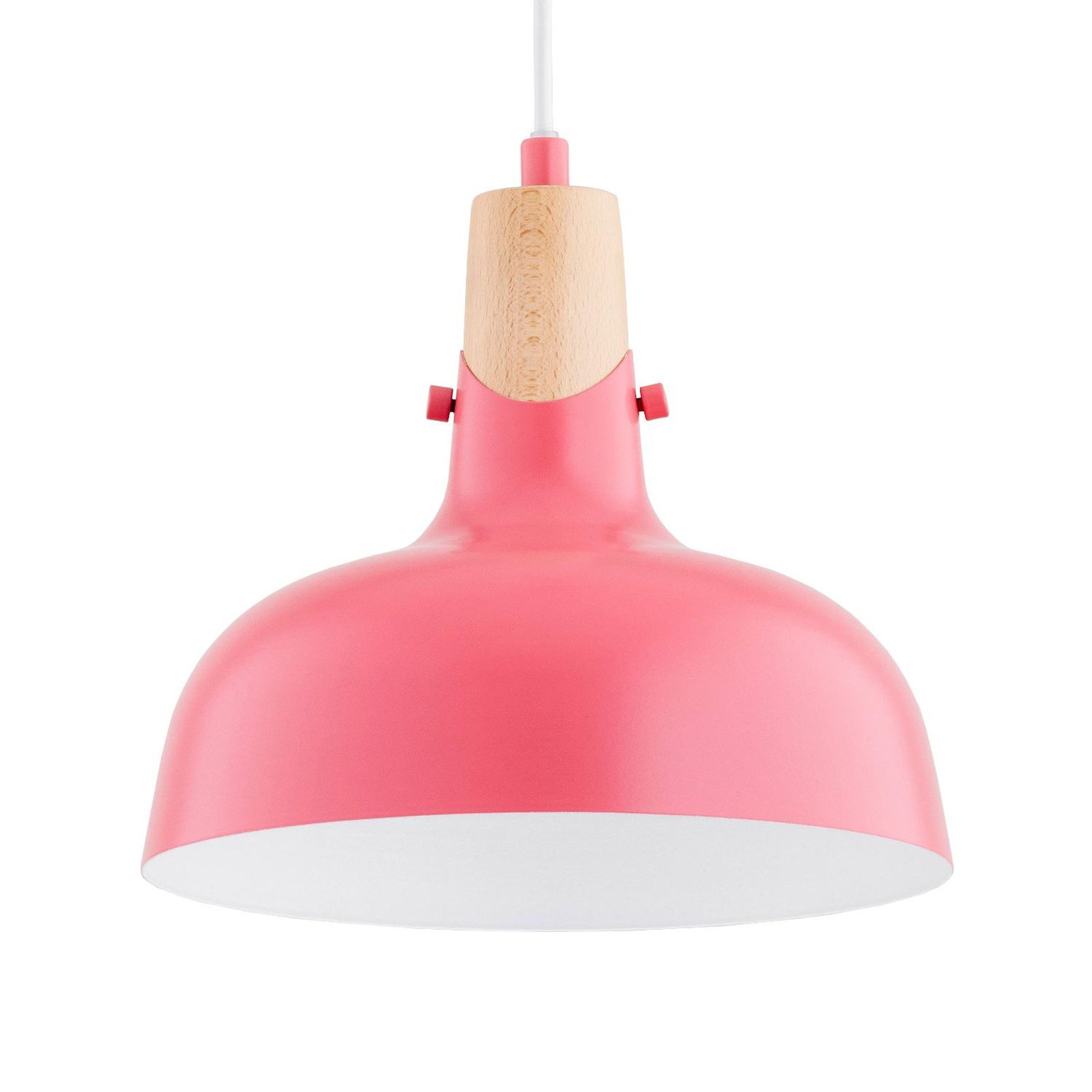 Solo Gem hanglamp, roze, Ø 23 cm, metaal
