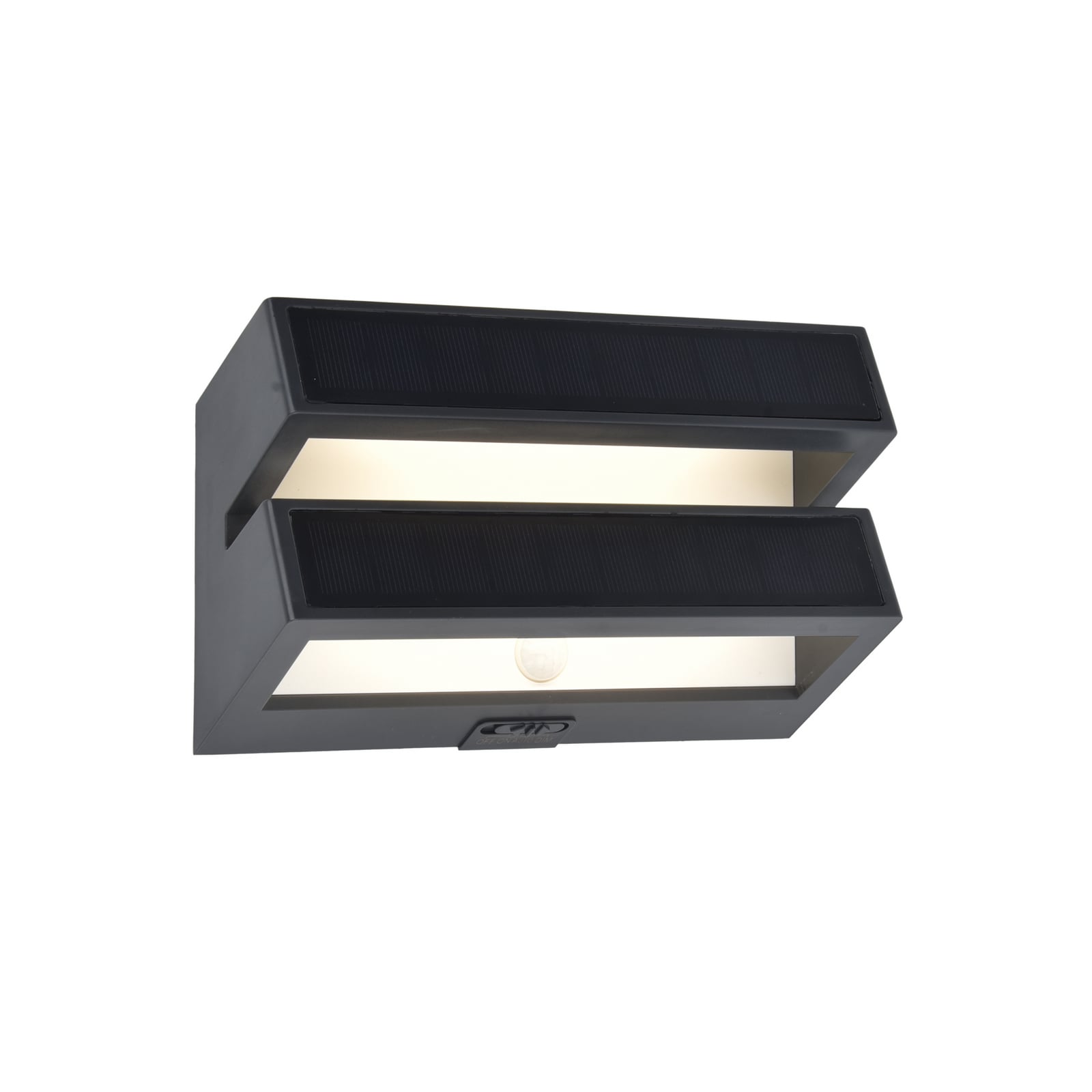 Applique d'extérieur LED BARLO, gris foncé, 21 cm, détecteur de mouvement, IP54