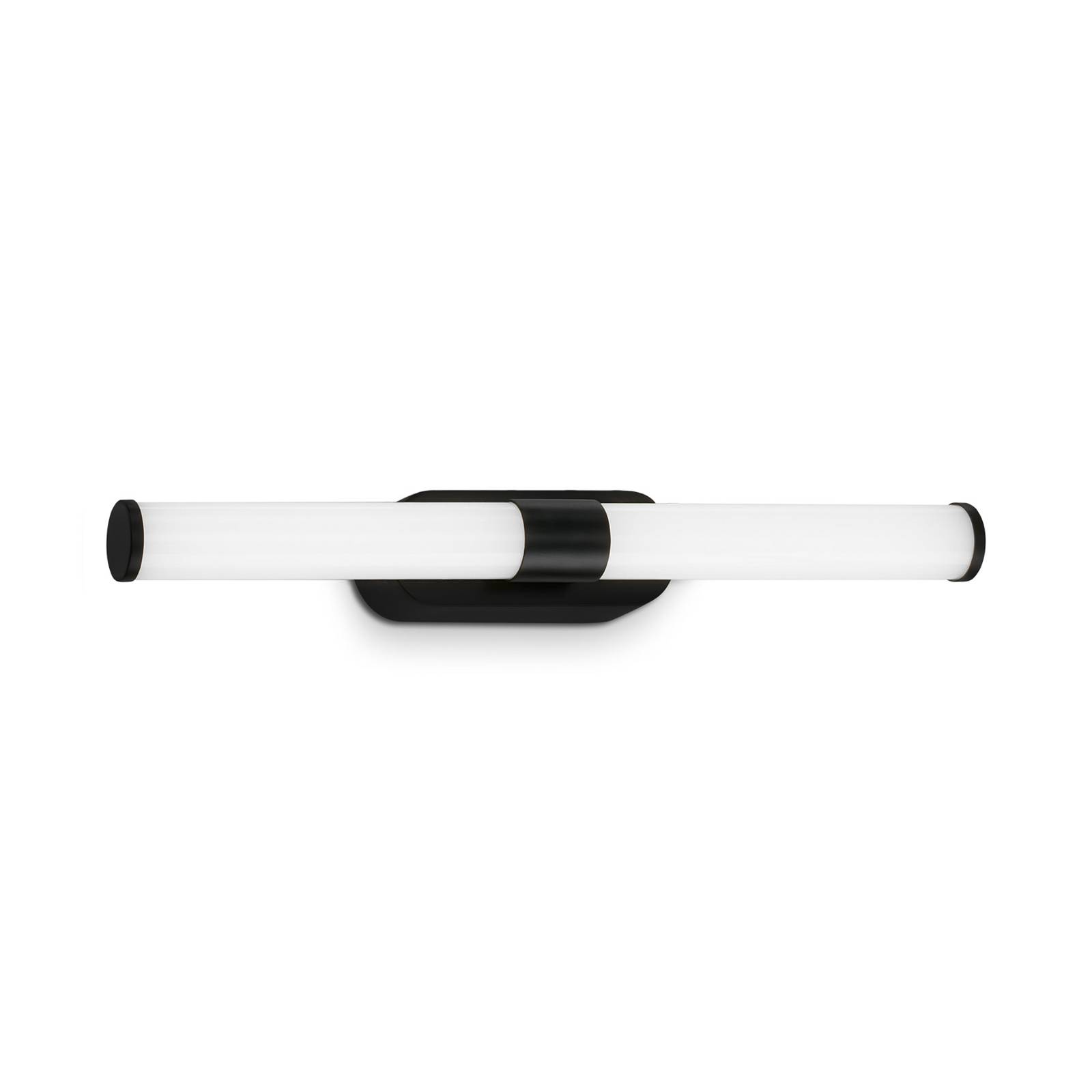 LED-Wandleuchte Runt, schwarz, 4.000K, IP44, Länge 40 cm