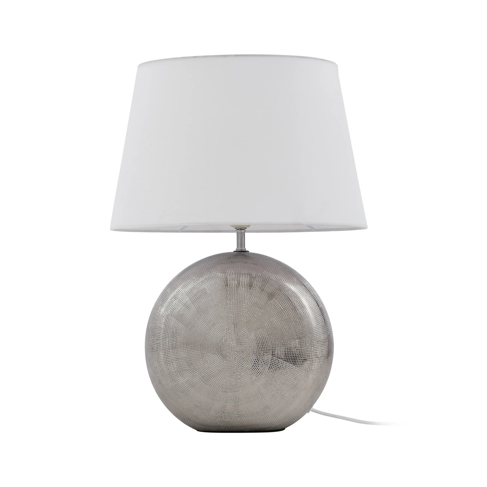 Lindby lampe à poser Florentino, 49 cm, céramique, textile