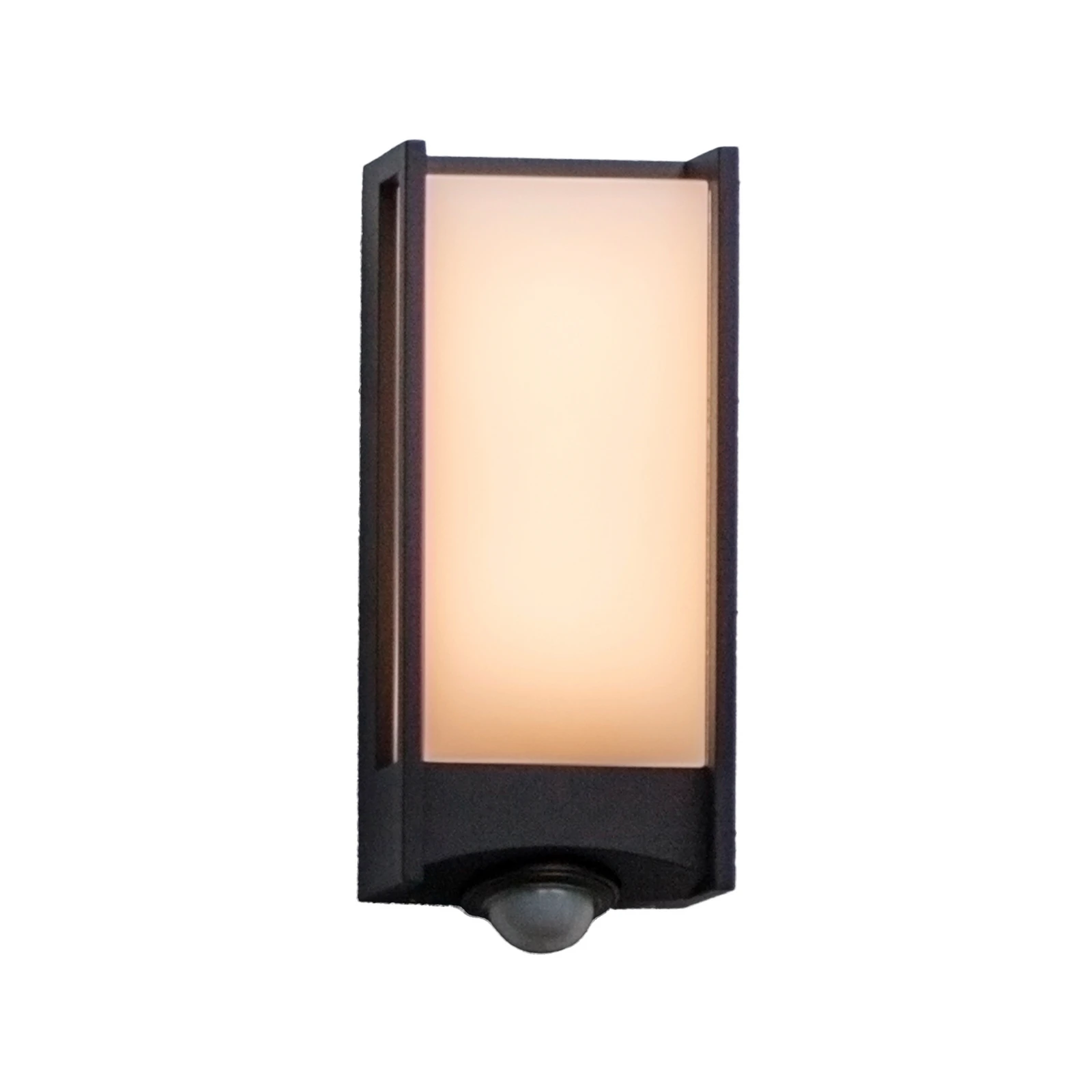 LED-anduriga välisvalgusti QUBO, tumehall, kõrgus 27 cm, IP54