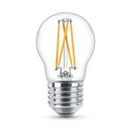 Philips WarmGlow LED-lampa E27 P45 2,5W klar