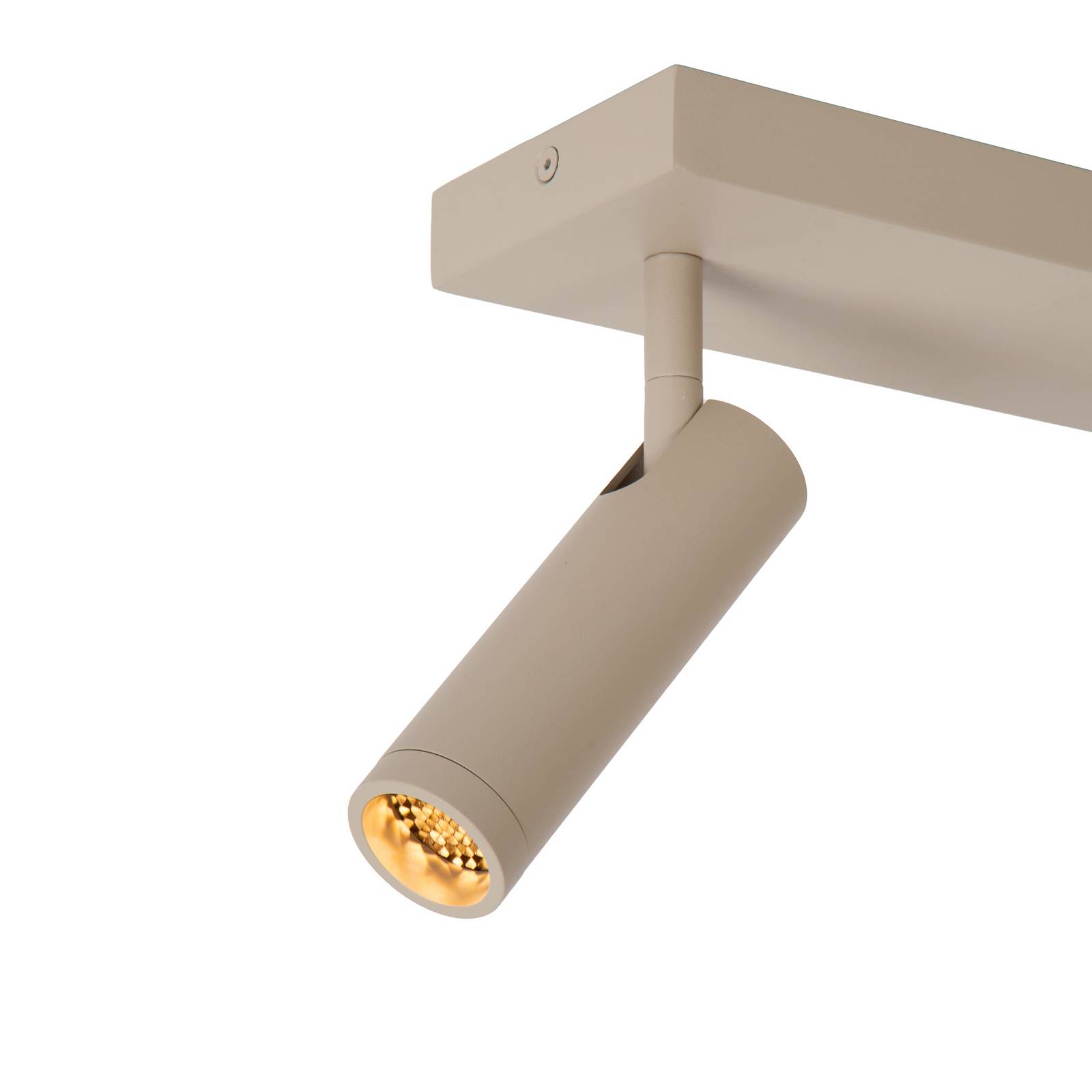 Deckenstrahler Grado, Länge 25 cm, taupe, Metall, 2-flg. günstig online kaufen