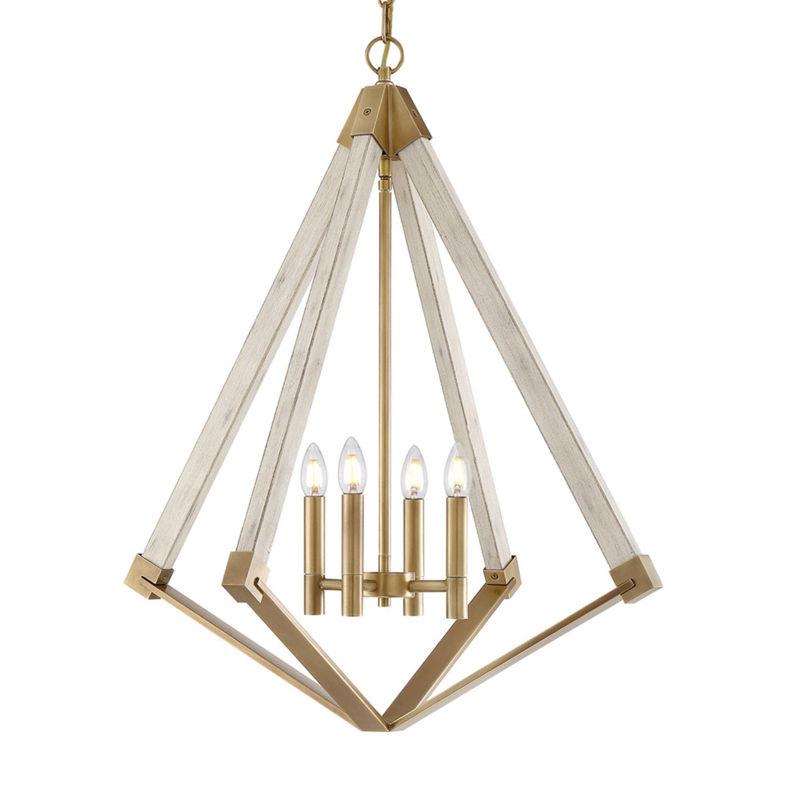 View Point chandelier with a diamond form, Ø 61 cm