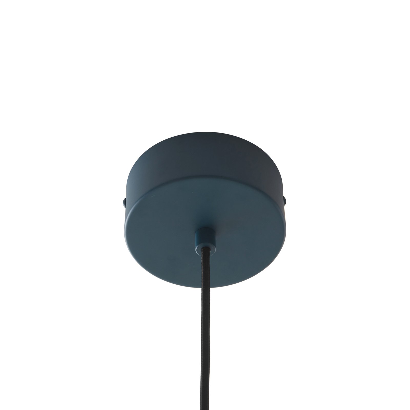 Závesné svietidlo Lucande LED Faelinor, modrá farba, hliník, Ø 35 cm