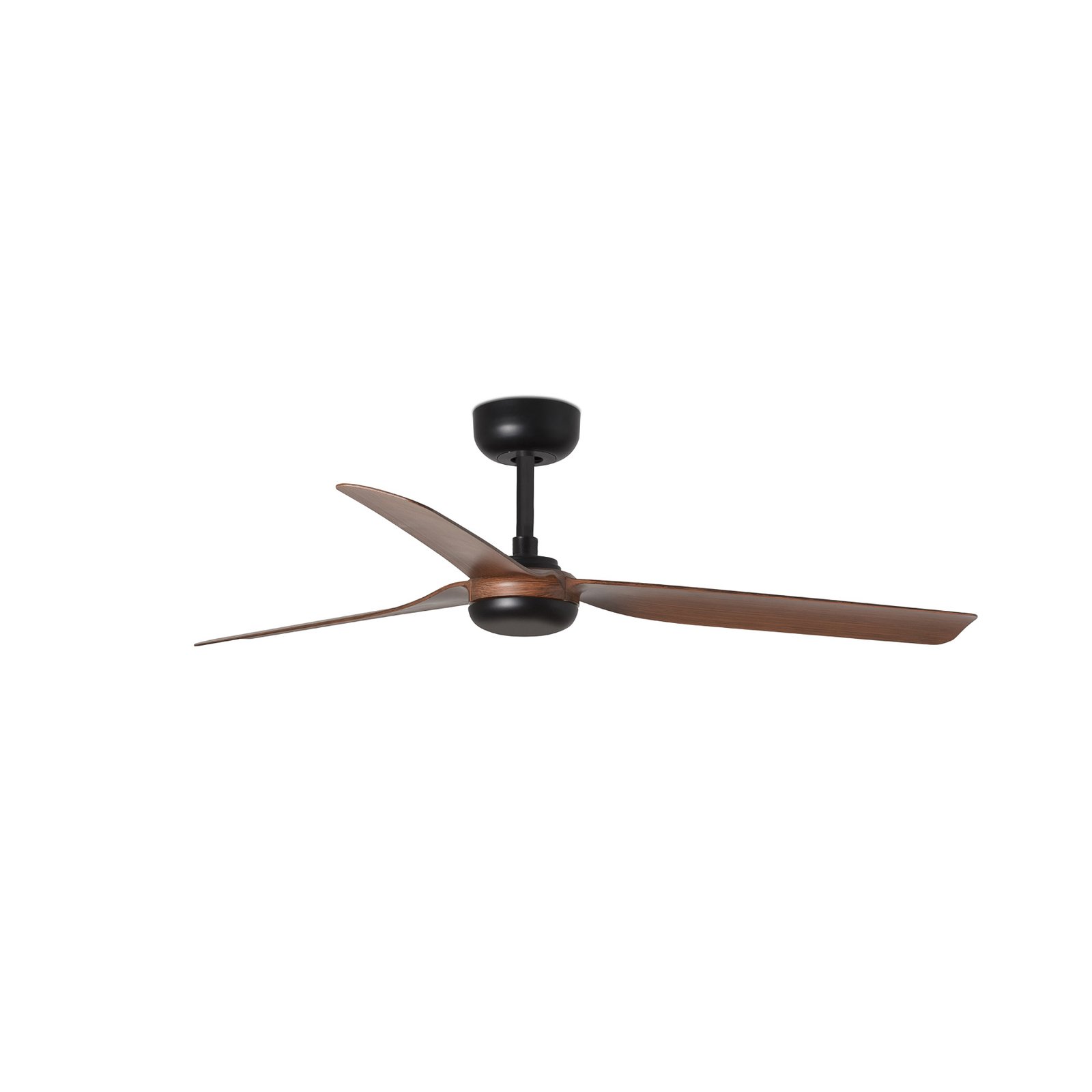 Punt M ceiling fan, DC, black/dark wood