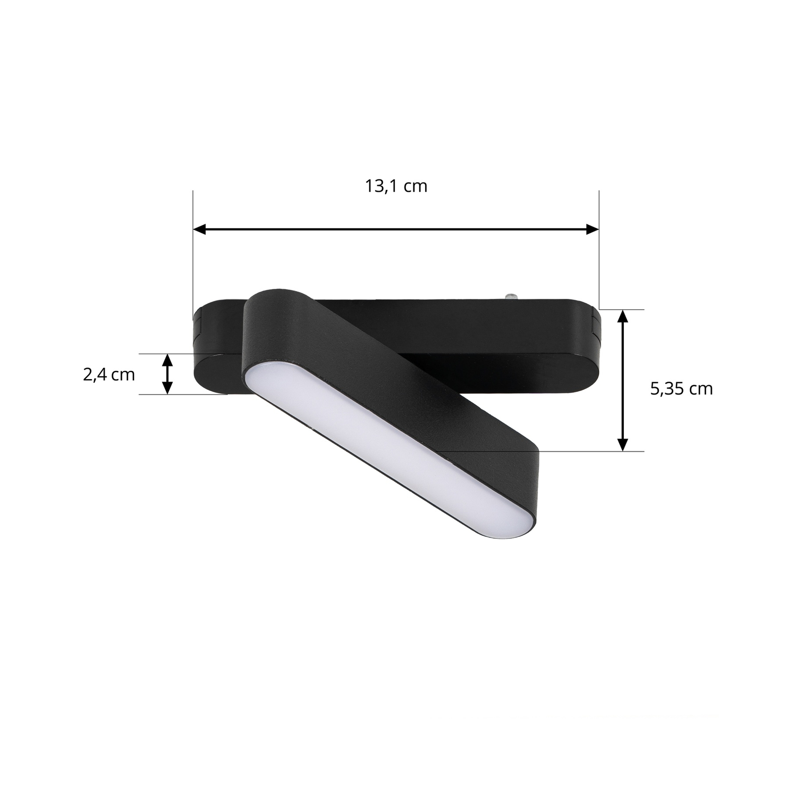 Lindby LED-Leiste 48 V Lumaro, schwarz, 5 W, drehbar