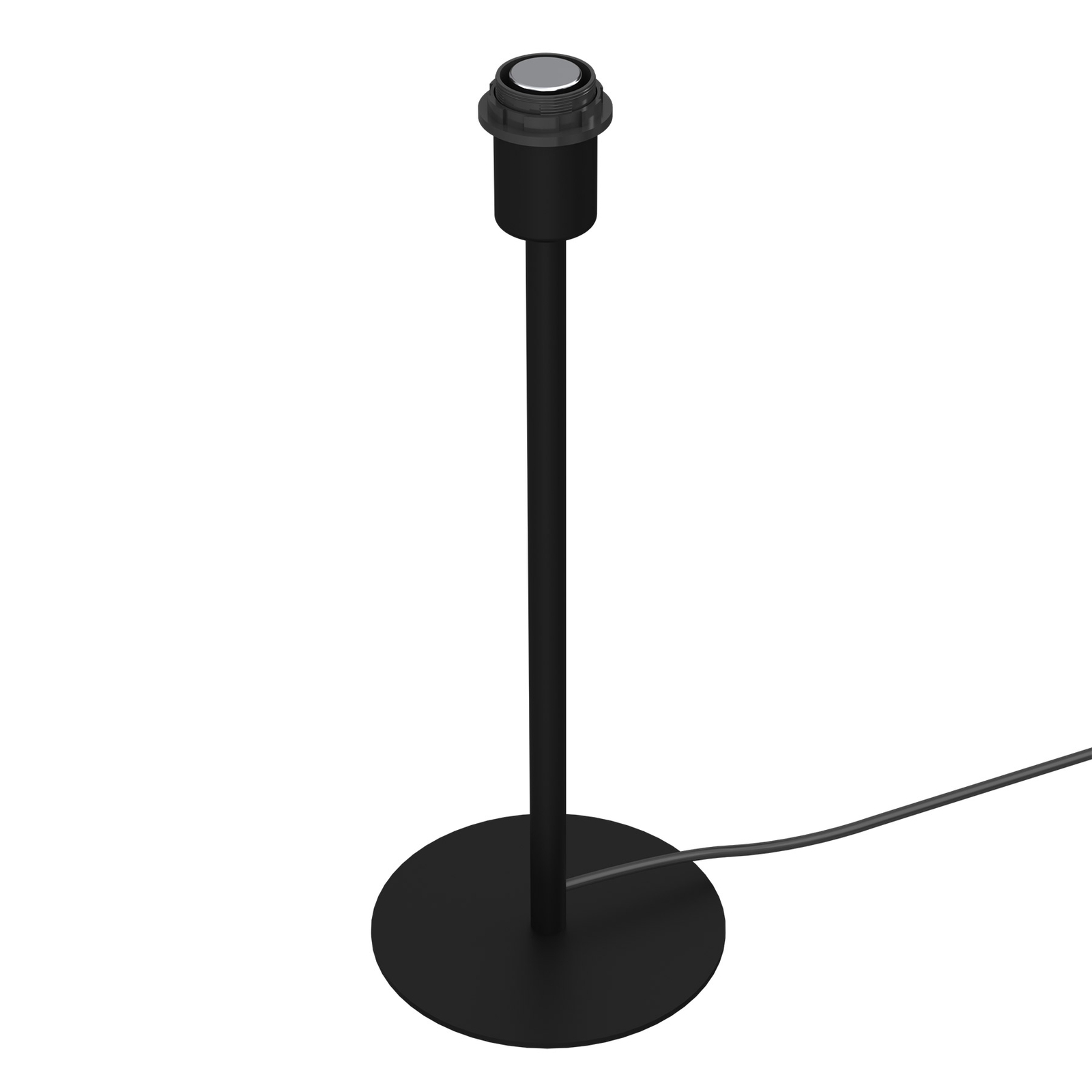 Arden bordlampe uden skærm, sort, højde 44cm