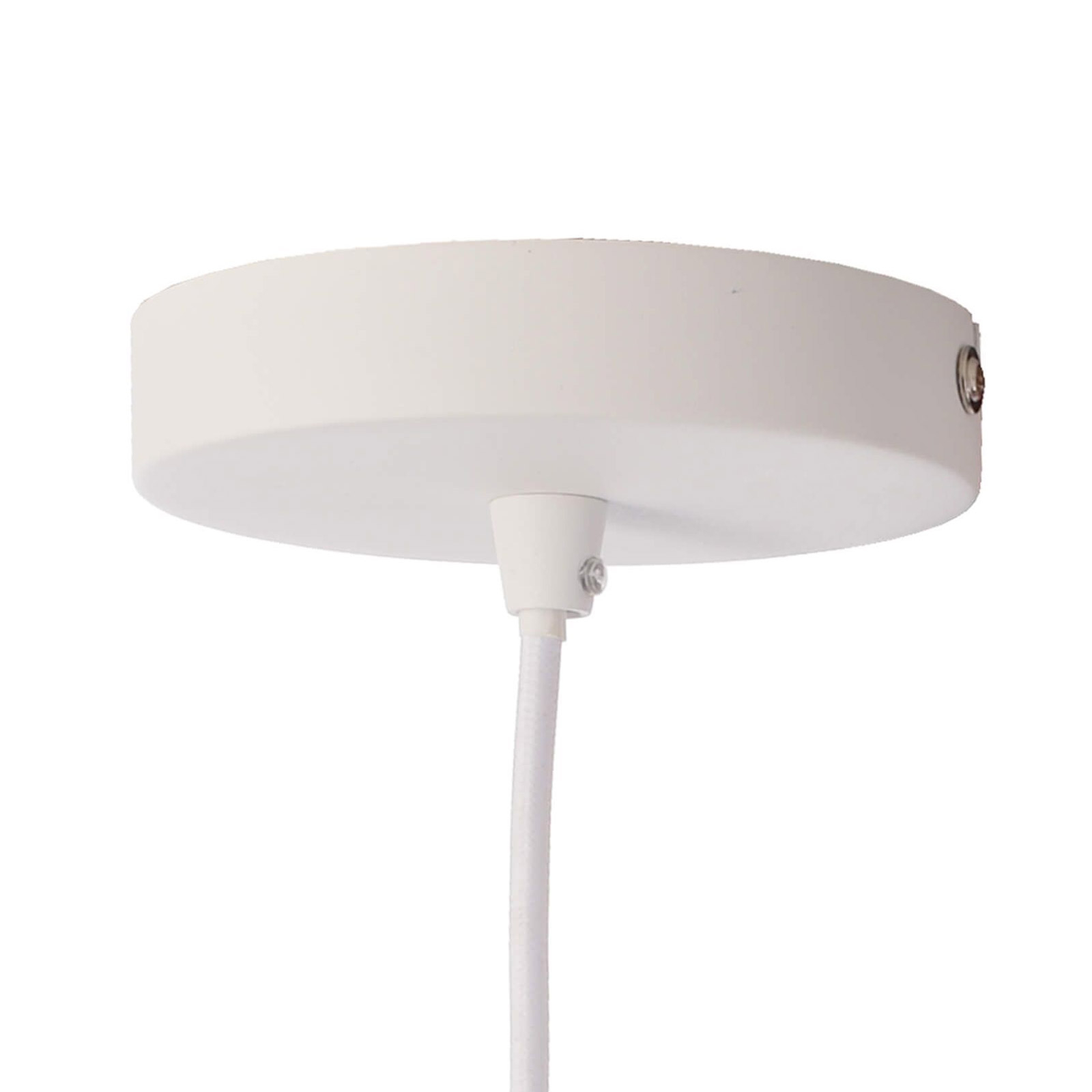 Lámpara colgante Asterope, Ø 25cm redonda, blanca