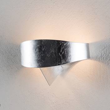 Sølvfarvet Scudo design-væglampe