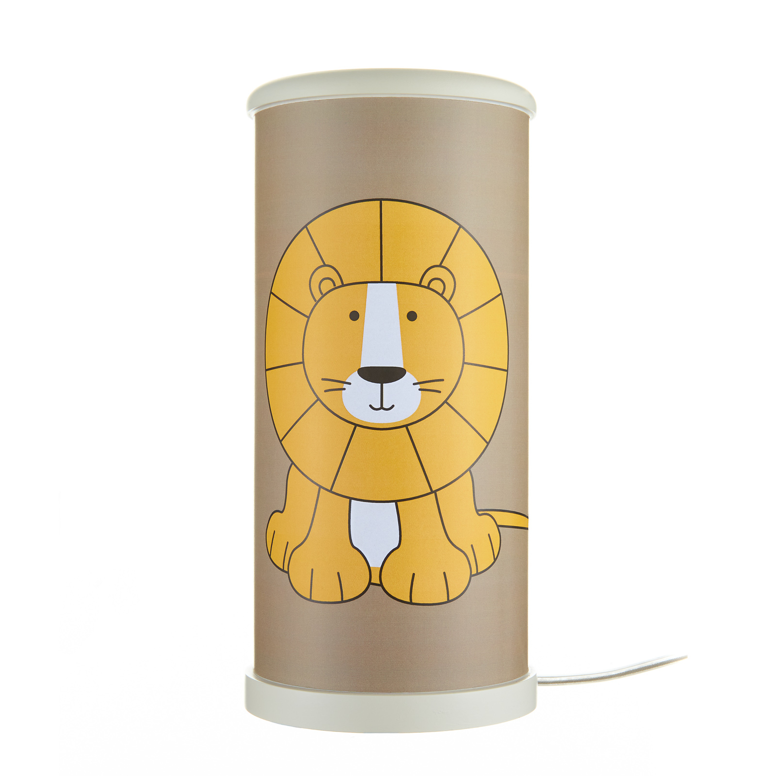 LED table lamp lion for children's rooms
