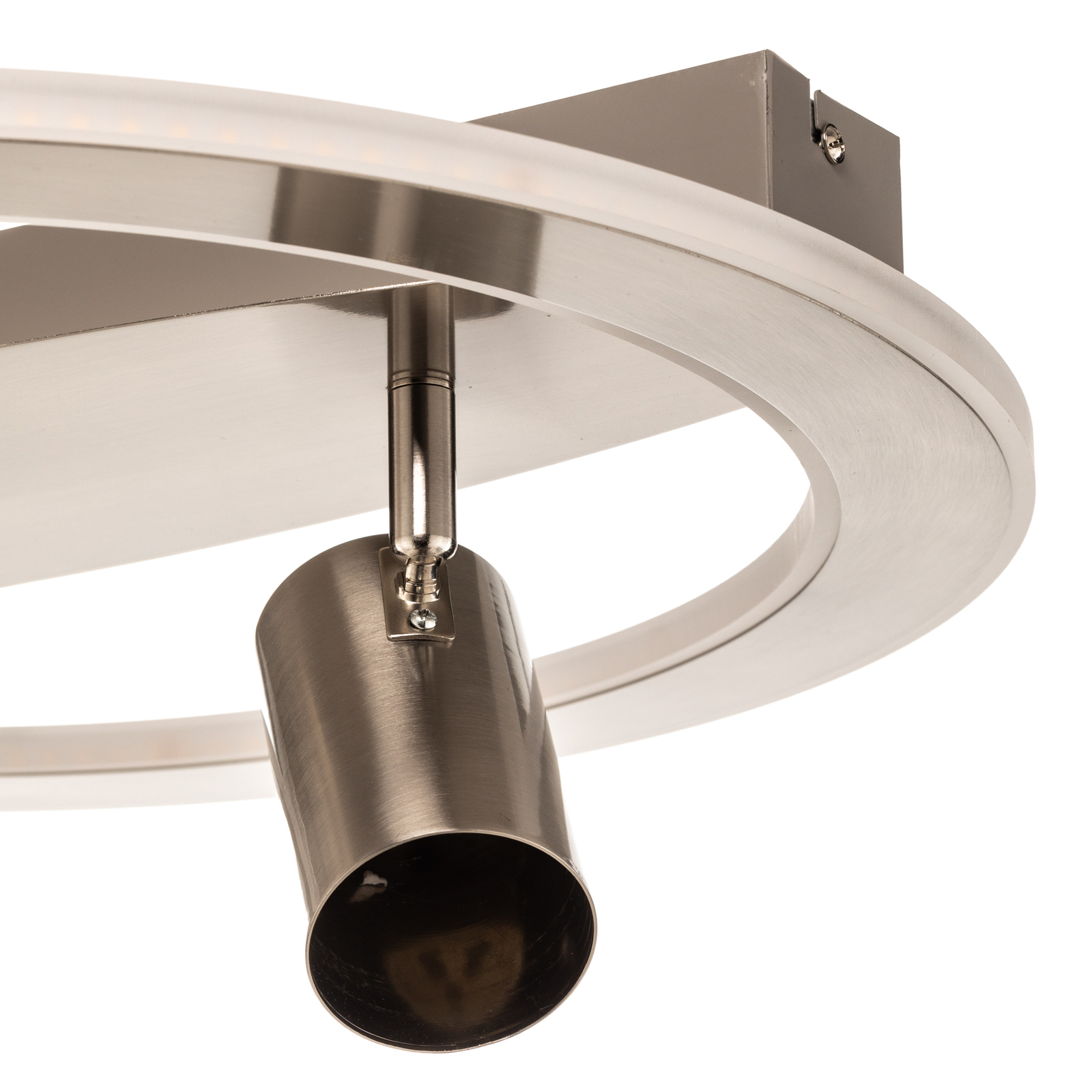 Lindby Berisha LED-Deckenlampe, 3-flammig, nickel